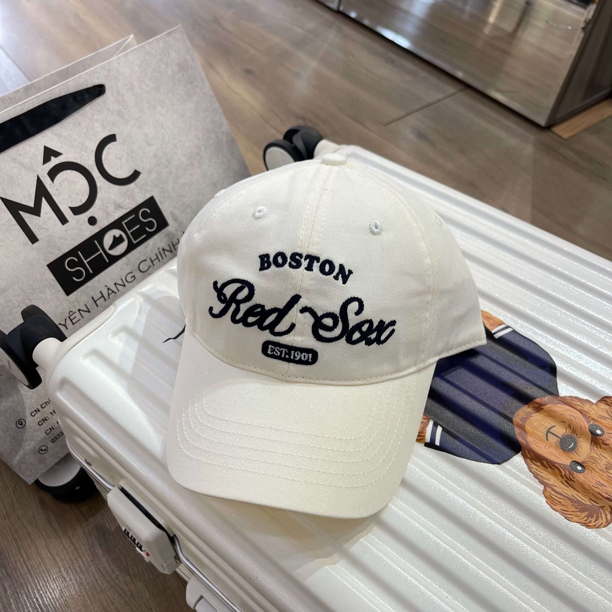 1506 - HÀNG CHÍNH HÃNG - Mũ - Nón Lưỡi Trai MLB *DOGERS* - TRẮNG (Form Mềm) - AUTHENTIC 100%
