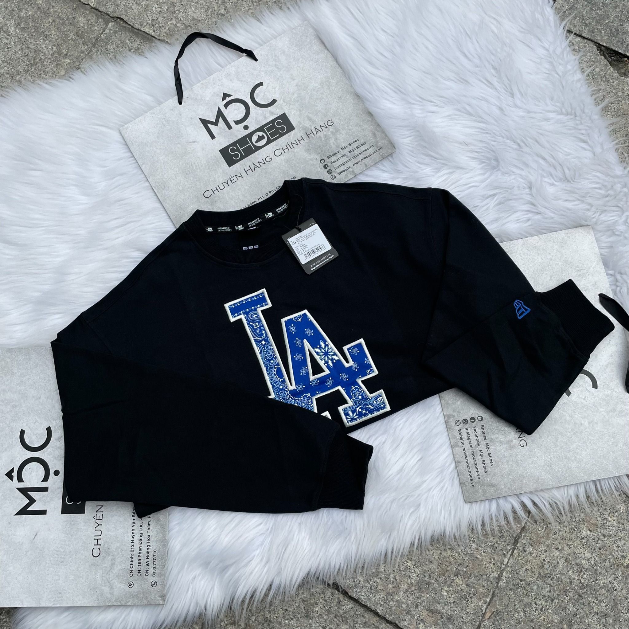 1501 - HÀNG CHÍNH HÃNG - ÁO SWEATER NEW ERA NY PAISLEY LA -