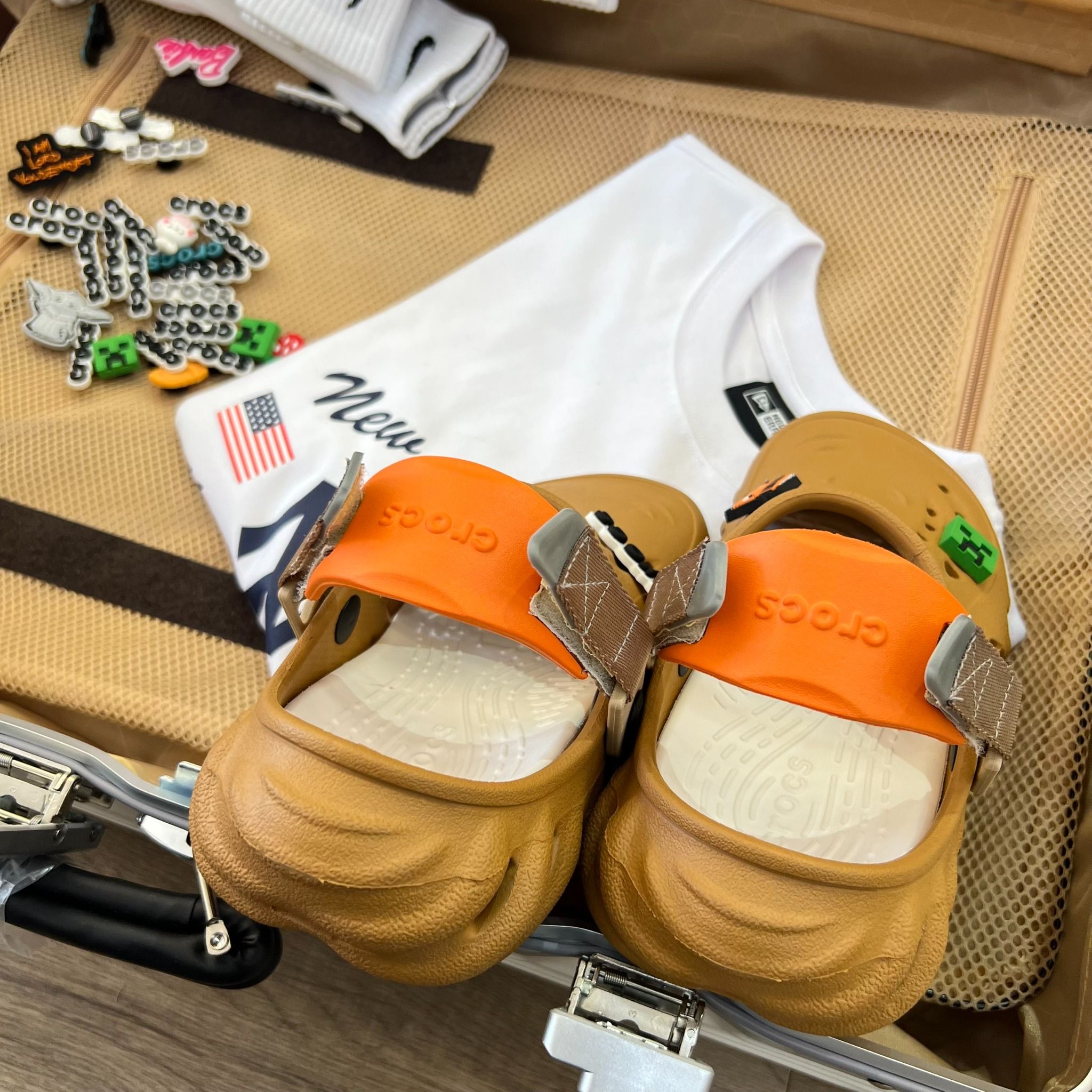 1534 - HÀNG CHÍNH HÃNG - GIÀY CLOG UNISEX CROCS ECHO - GROUND ORANGE CLOG *QUAI CAM* - ATMOSPHERE - CODE : 793776A