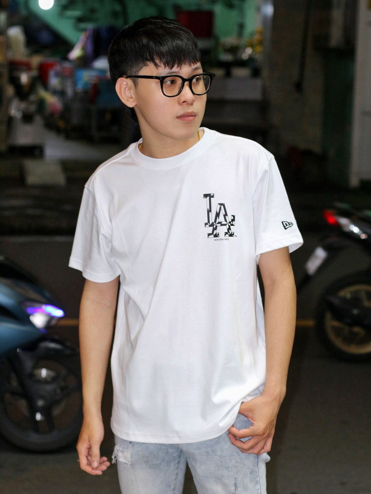1522 - HÀNG CHÍNH HÃNG - ÁO NEW ERA x MLB LOS ANGELES DODGERS - TRẮNG - CODE : 13774255