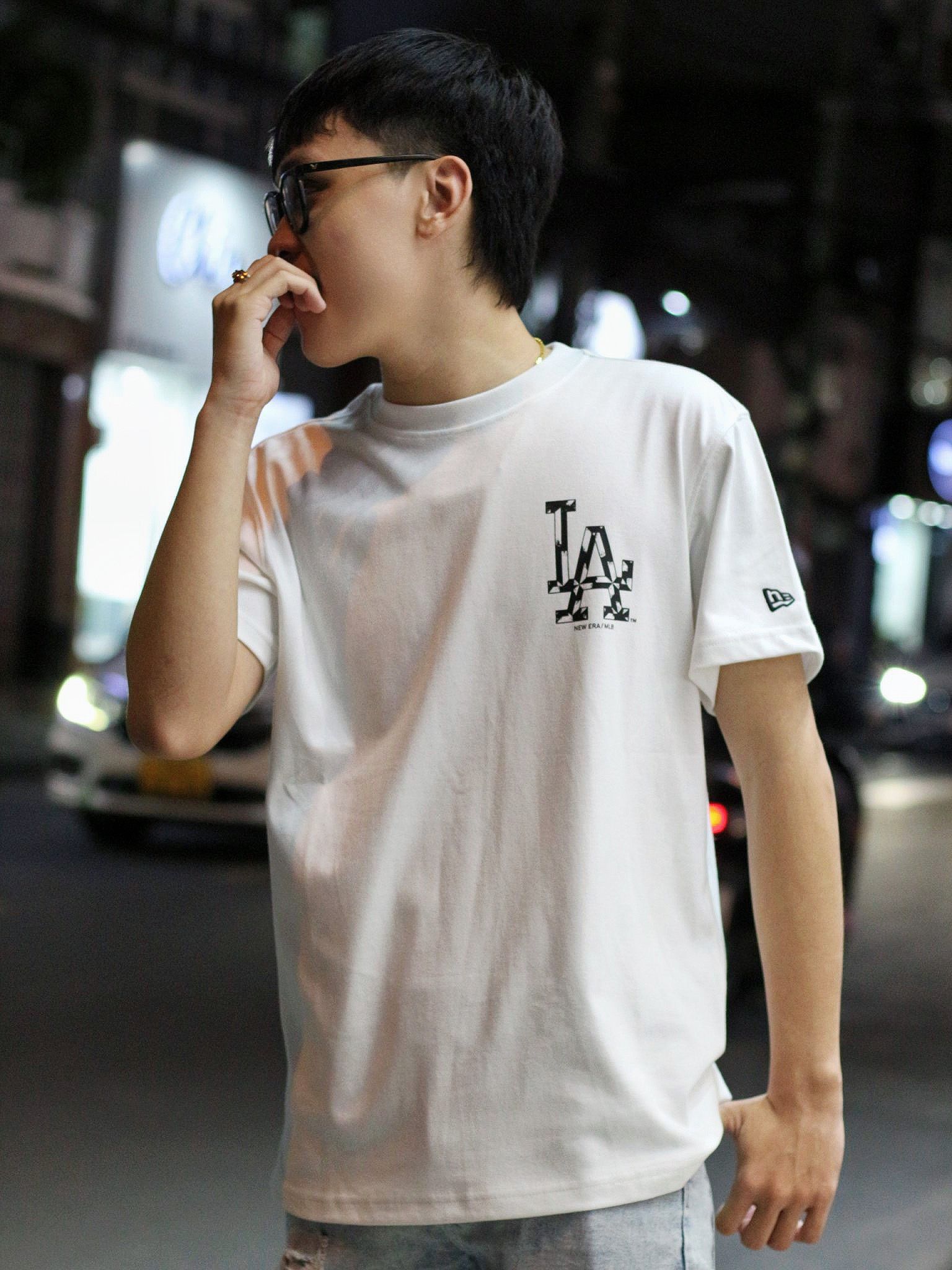 1522 - HÀNG CHÍNH HÃNG - ÁO NEW ERA x MLB LOS ANGELES DODGERS - TRẮNG - CODE : 13774255