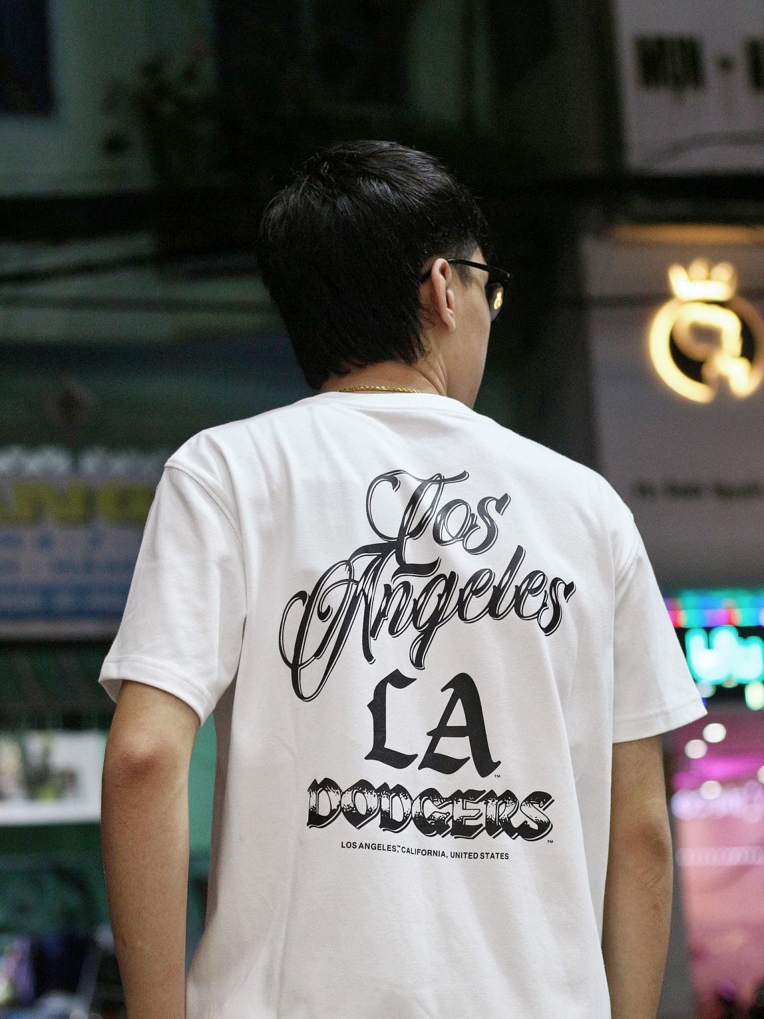 1522 - HÀNG CHÍNH HÃNG - ÁO NEW ERA x MLB LOS ANGELES DODGERS - TRẮNG - CODE : 13774255
