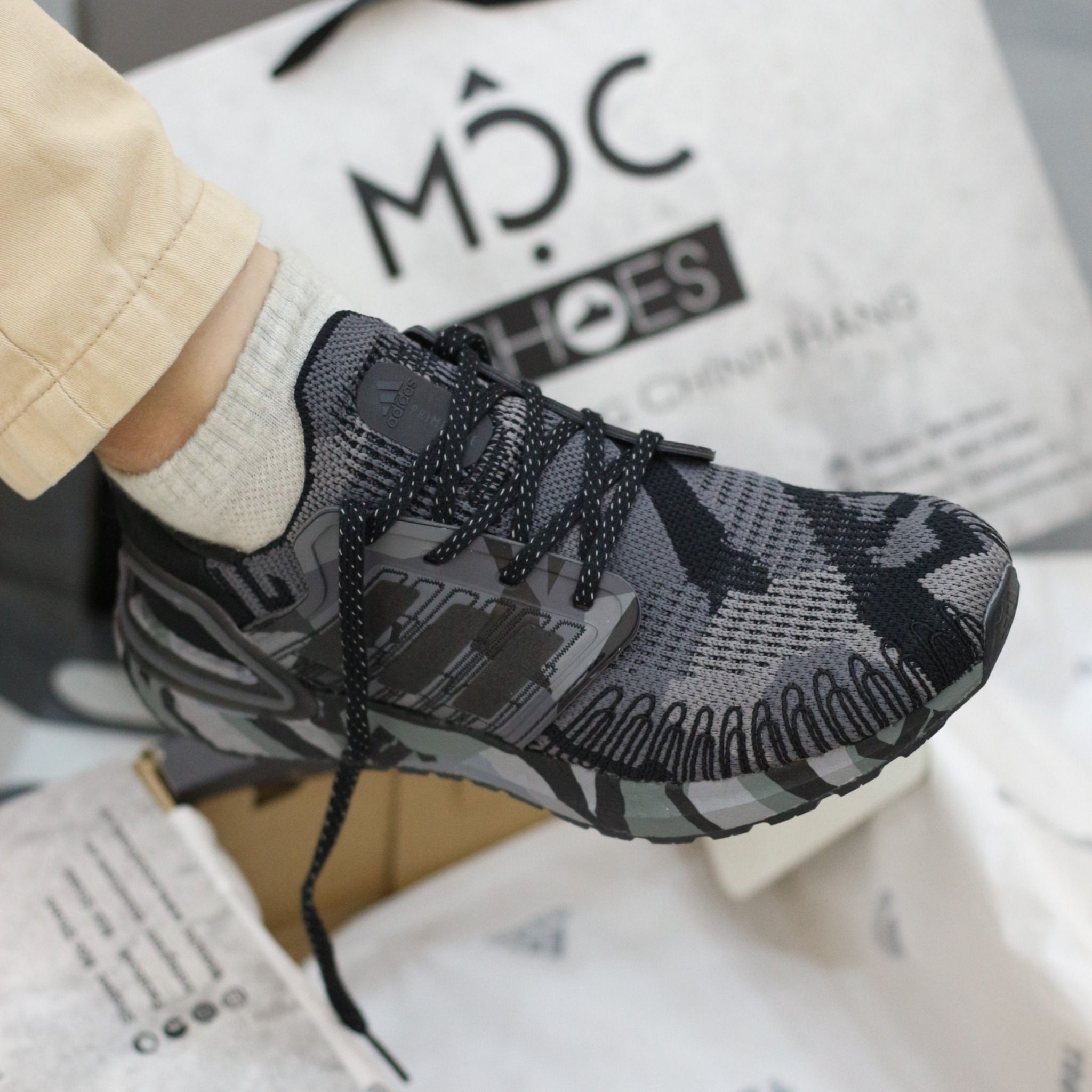 1545 - HÀNG CHÍNH HÃNG - GIÀY ADIDAS ULTRABOOST 20 CAMO - XÁM GRAPHIC - CODE: FV8329