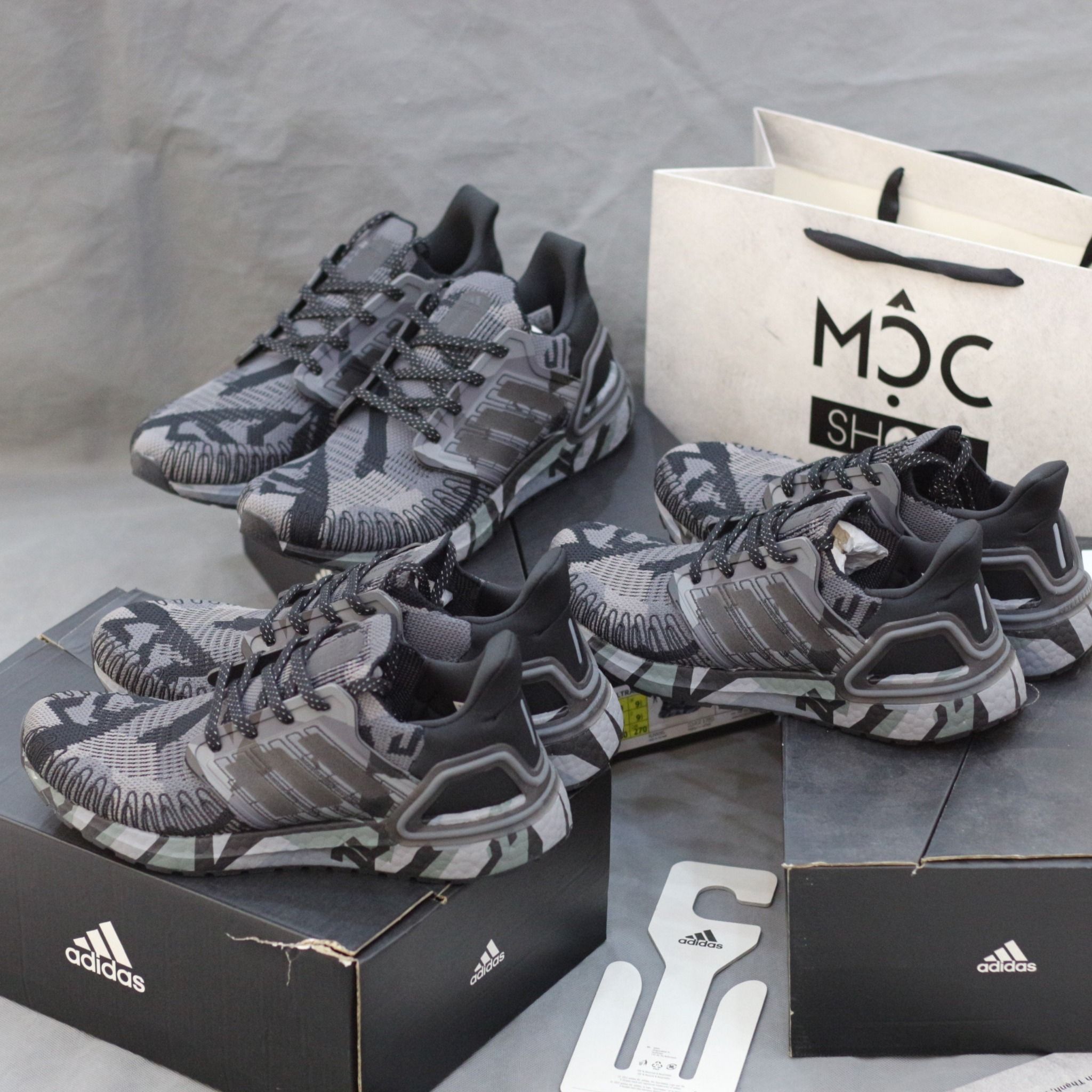 1545 - HÀNG CHÍNH HÃNG - GIÀY ADIDAS ULTRABOOST 20 CAMO - XÁM GRAPHIC - CODE: FV8329