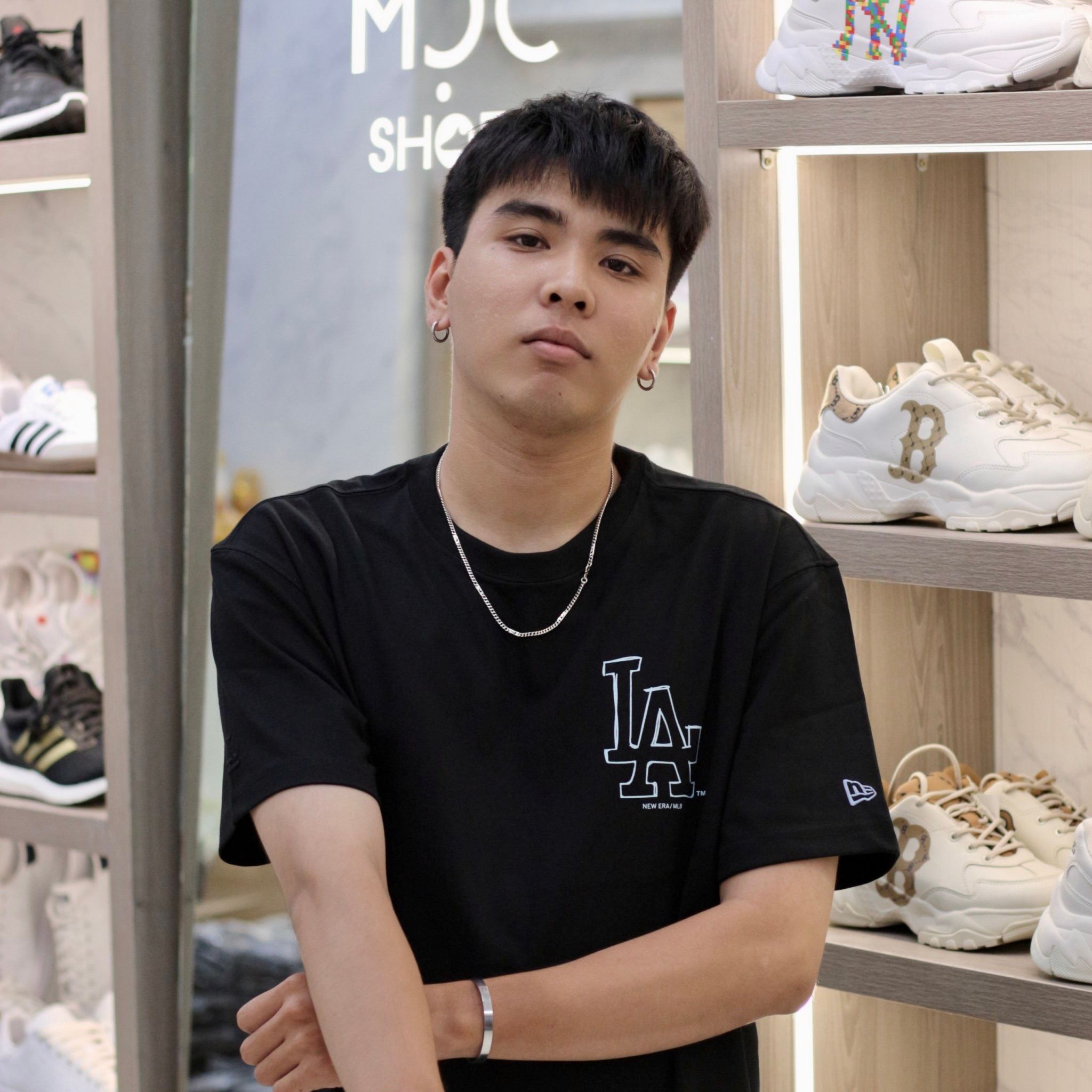 1552 - HÀNG CHÍNH HÃNG - ÁO NEW ERA - LA DODGERS NGUỆCH NGOẠC - ĐEN - CODE : 13774244