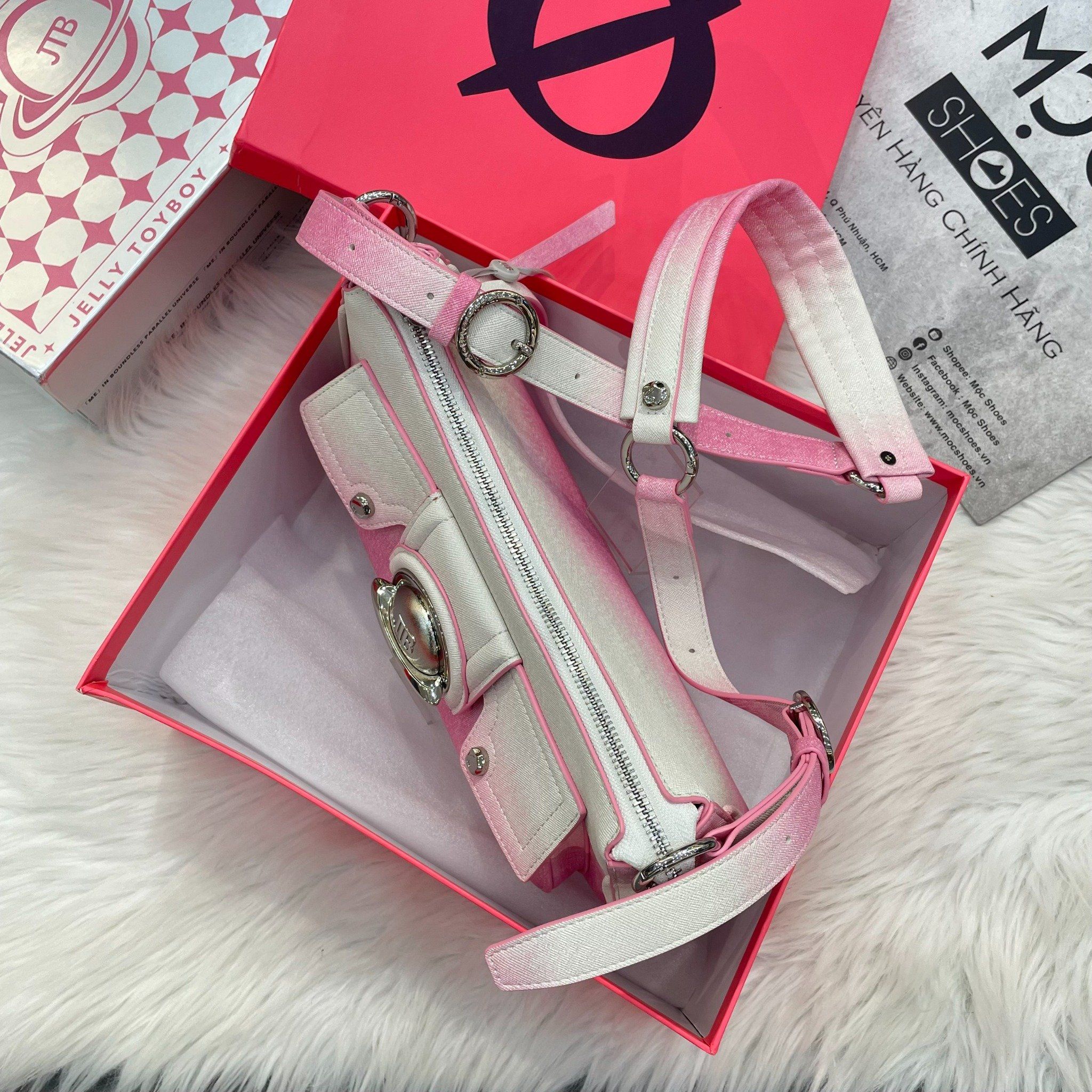 1526 - HÀNG CHÍNH HÃNG - TÚI JELLY TOYBOY RECTANGLE PINK