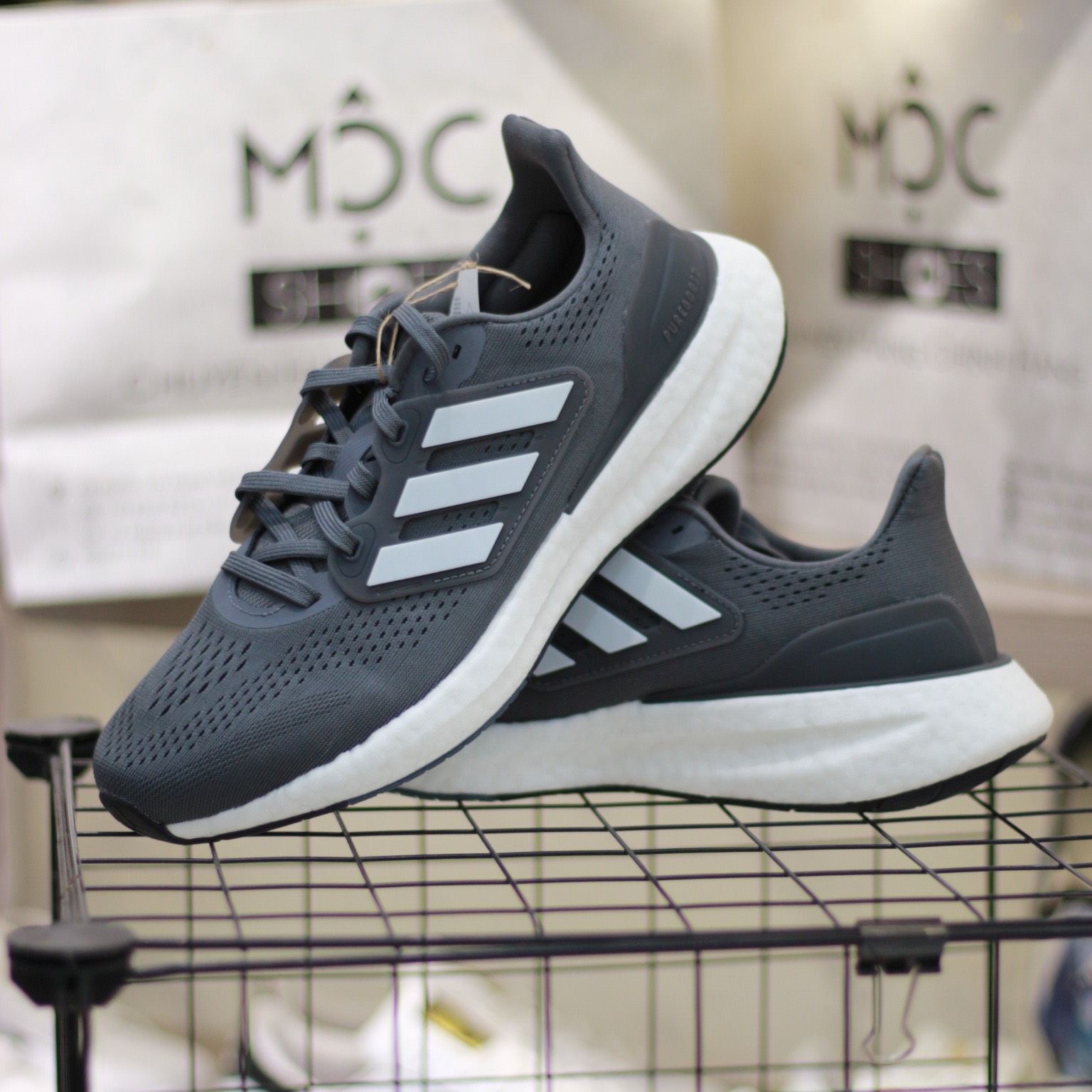1594 - HÀNG CHÍNH HÃNG - ADIDAS PUREBOOST 23 - XÁM SỌC TRẮNG - CODE: IF2372