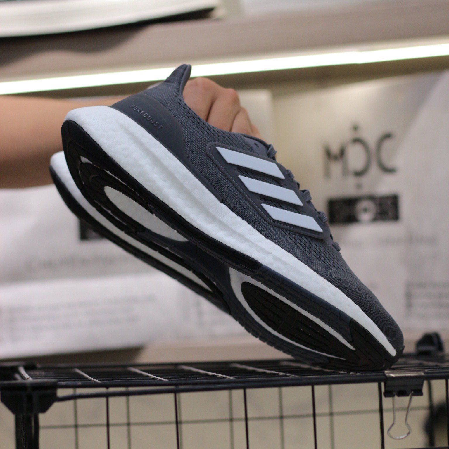 1594 - HÀNG CHÍNH HÃNG - ADIDAS PUREBOOST 23 - XÁM SỌC TRẮNG - CODE: IF2372