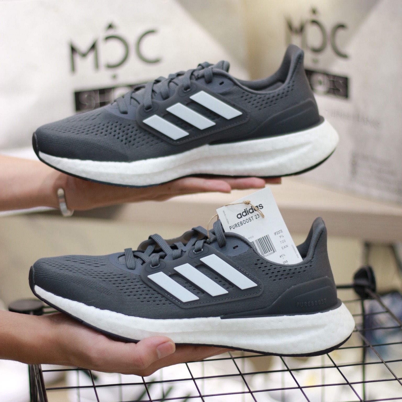 1594 - HÀNG CHÍNH HÃNG - ADIDAS PUREBOOST 23 - XÁM SỌC TRẮNG - CODE: IF2372
