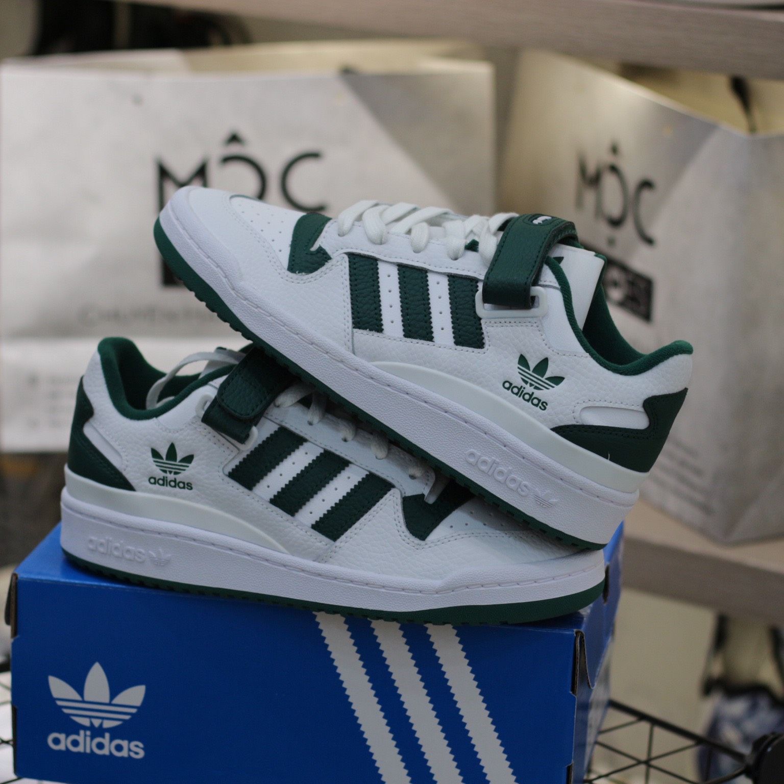 1598 - HÀNG CHÍNH HÃNG - GIÀY ADIDAS - FORUM LOW - COLLEGIATE GREEN - CODE: GY8556