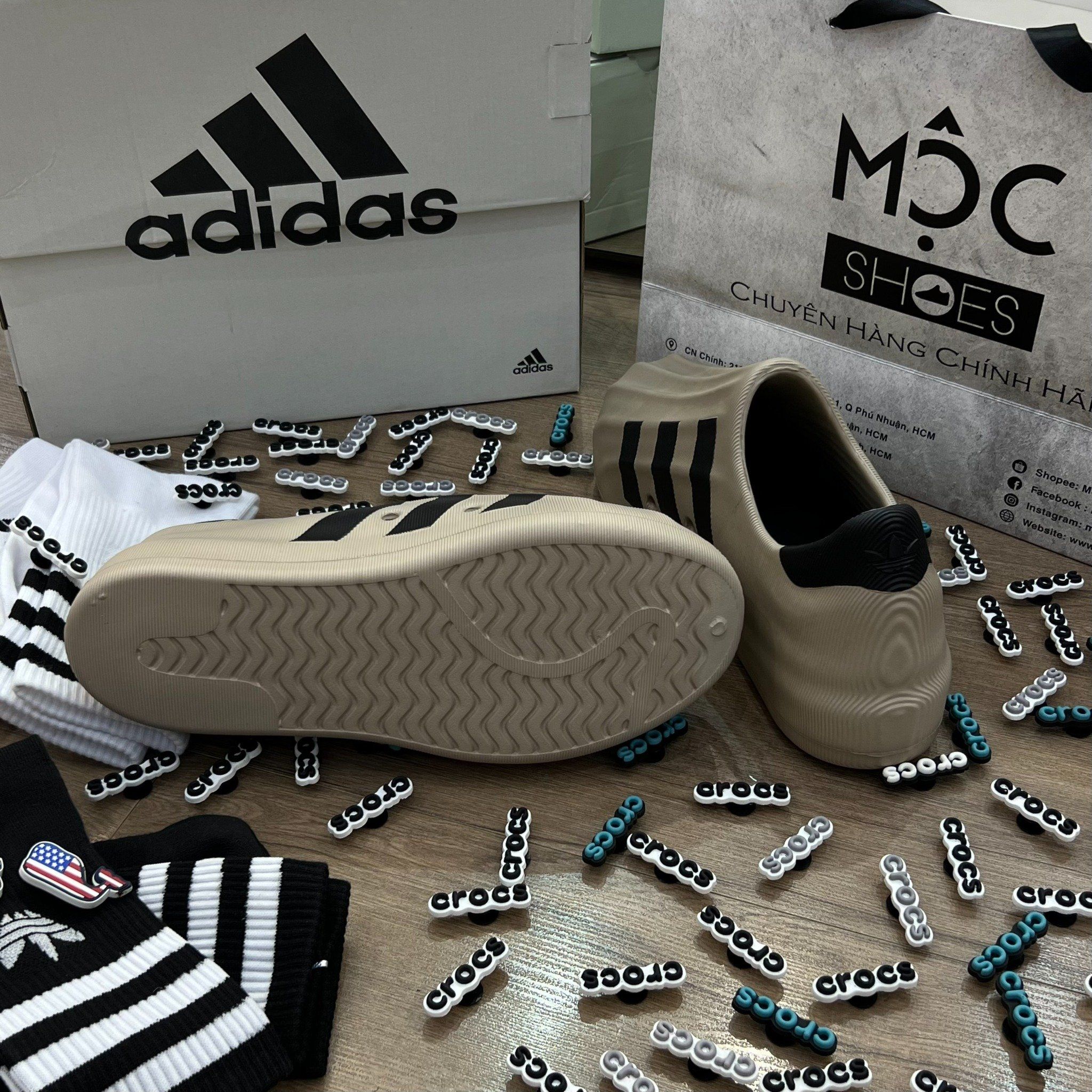 1604 - HÀNG CHÍNH HÃNG - GIÀY ADIDAS ADIFOM SUPERSTAR - NÂU CÀ PHÊ SỌC ĐEN