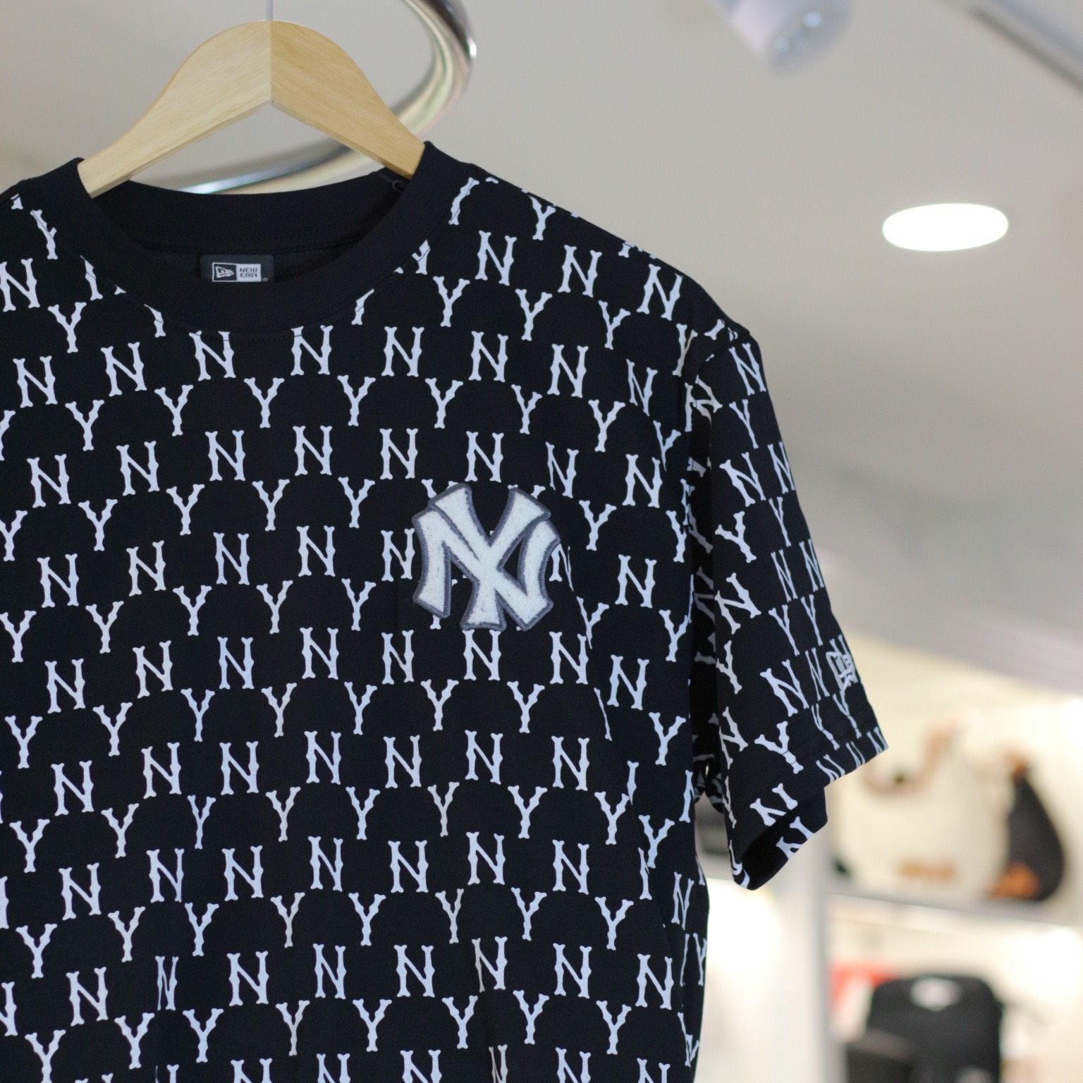 1603 - HÀNG CHÍNH HÃNG - ÁO THUN NEW ERA - NY MONO BÔNG TRẮNG - ĐEN - CODE: 13535168