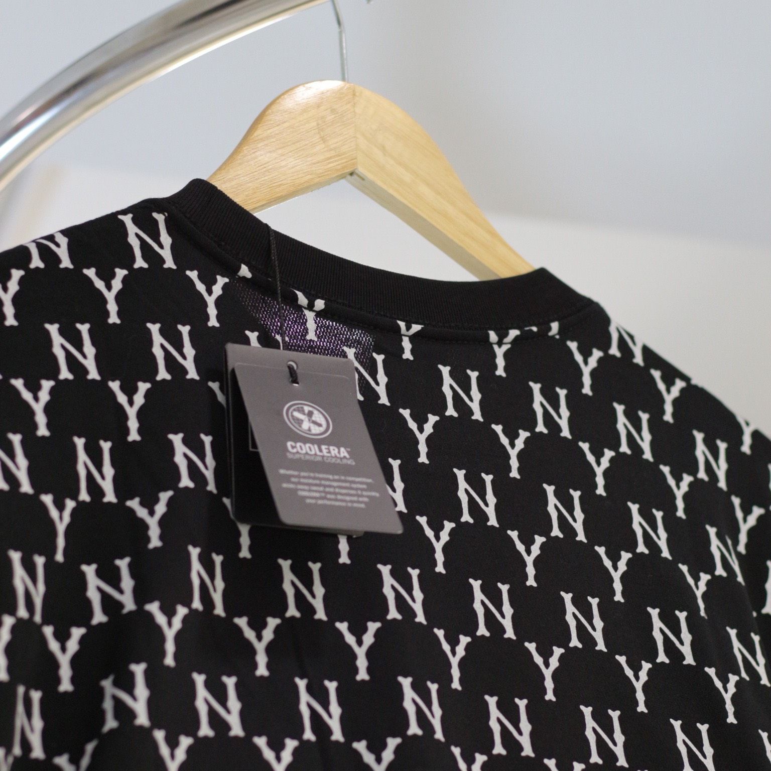 1603 - HÀNG CHÍNH HÃNG - ÁO THUN NEW ERA - NY MONO BÔNG TRẮNG - ĐEN - CODE: 13535168
