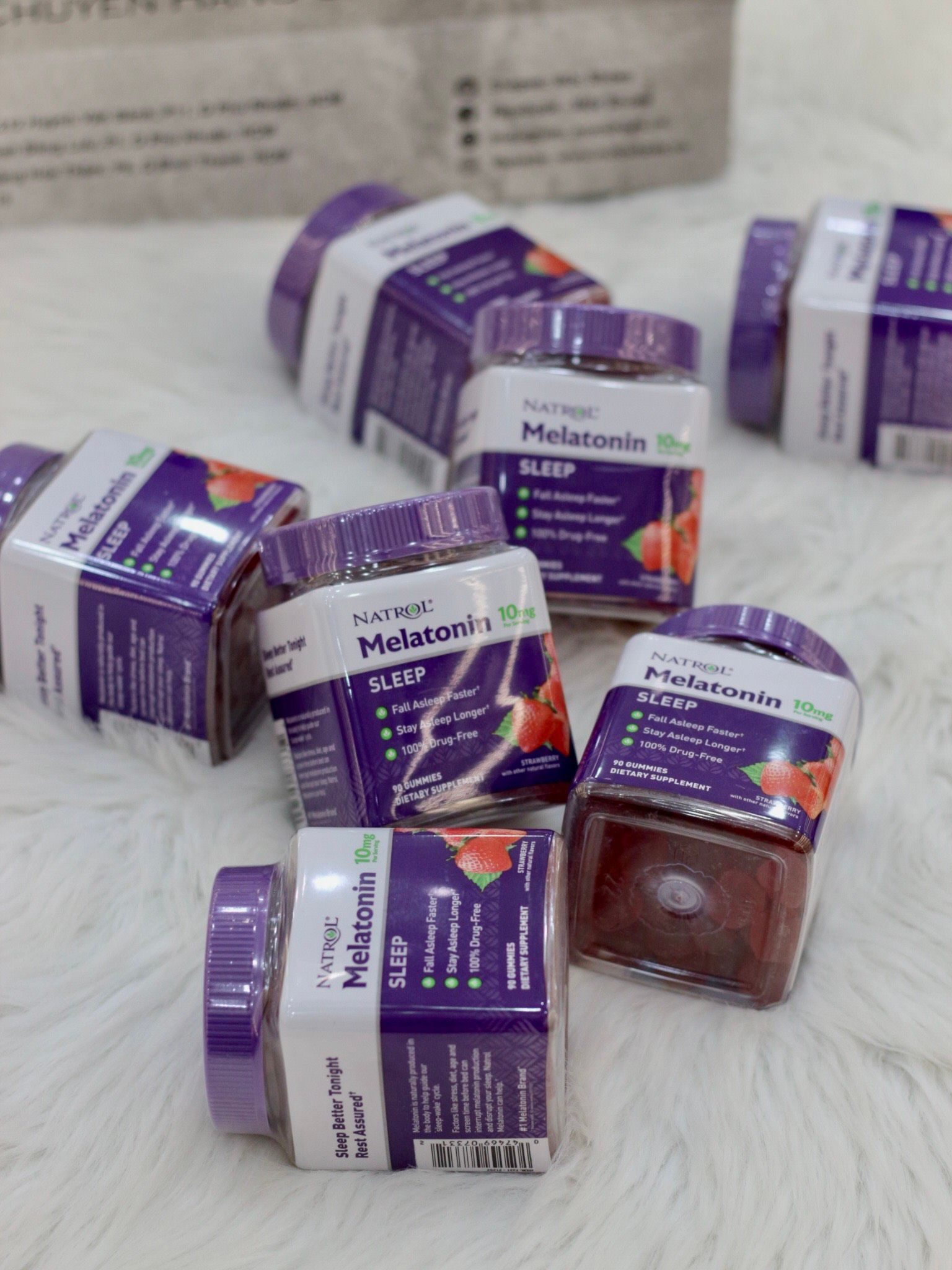 1596 - HÀNG CHÍNH HÃNG - KẸO DẺO GIÚP NGỦ NGON NATROL GUMMIES MELATONIN - CODE: DT002921