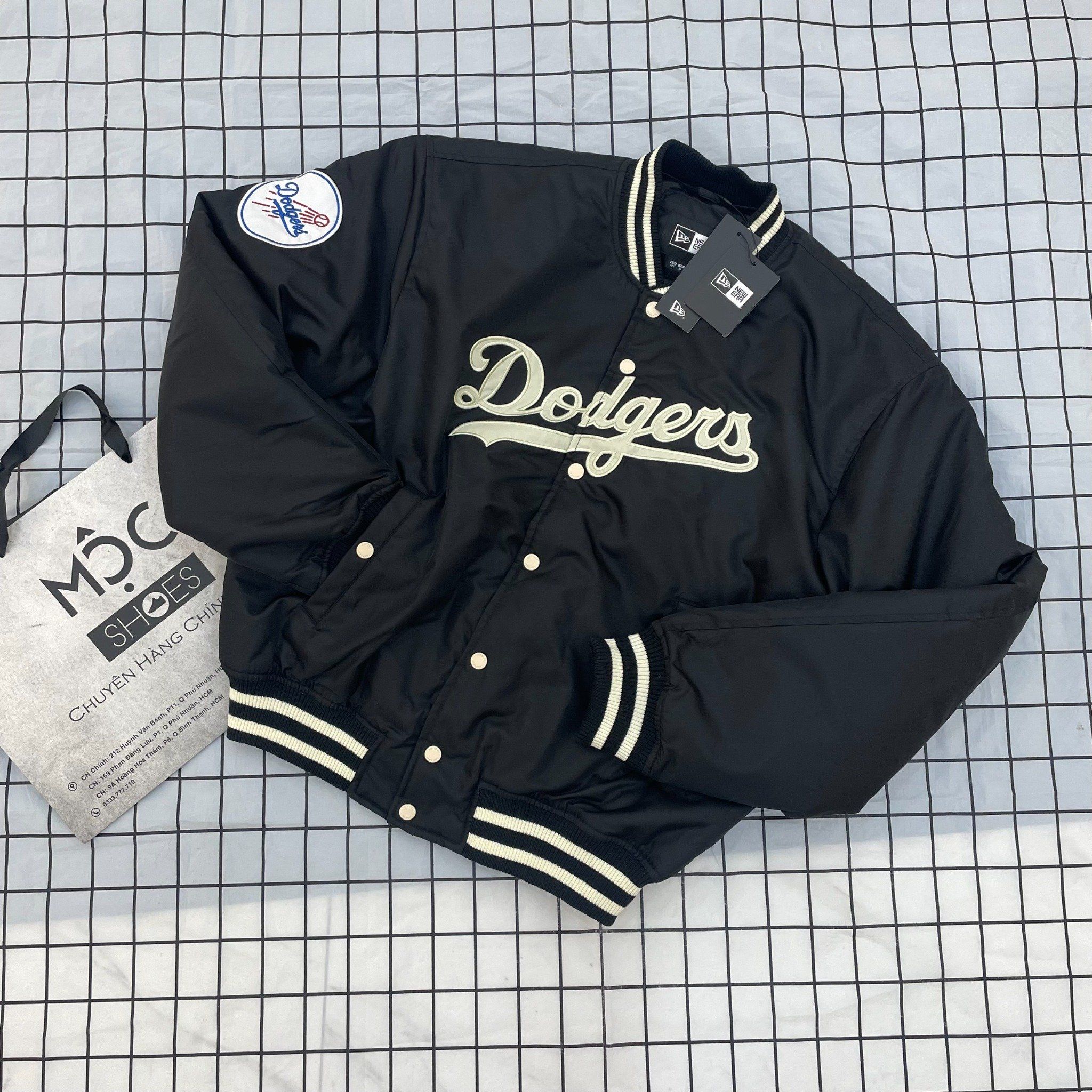 1605 - HÀNG CHÍNH HÃNG - ÁO KHOÁC BOMBER PHAO NEW ERA LA DODGERS - ĐEN - CODE: 13781137