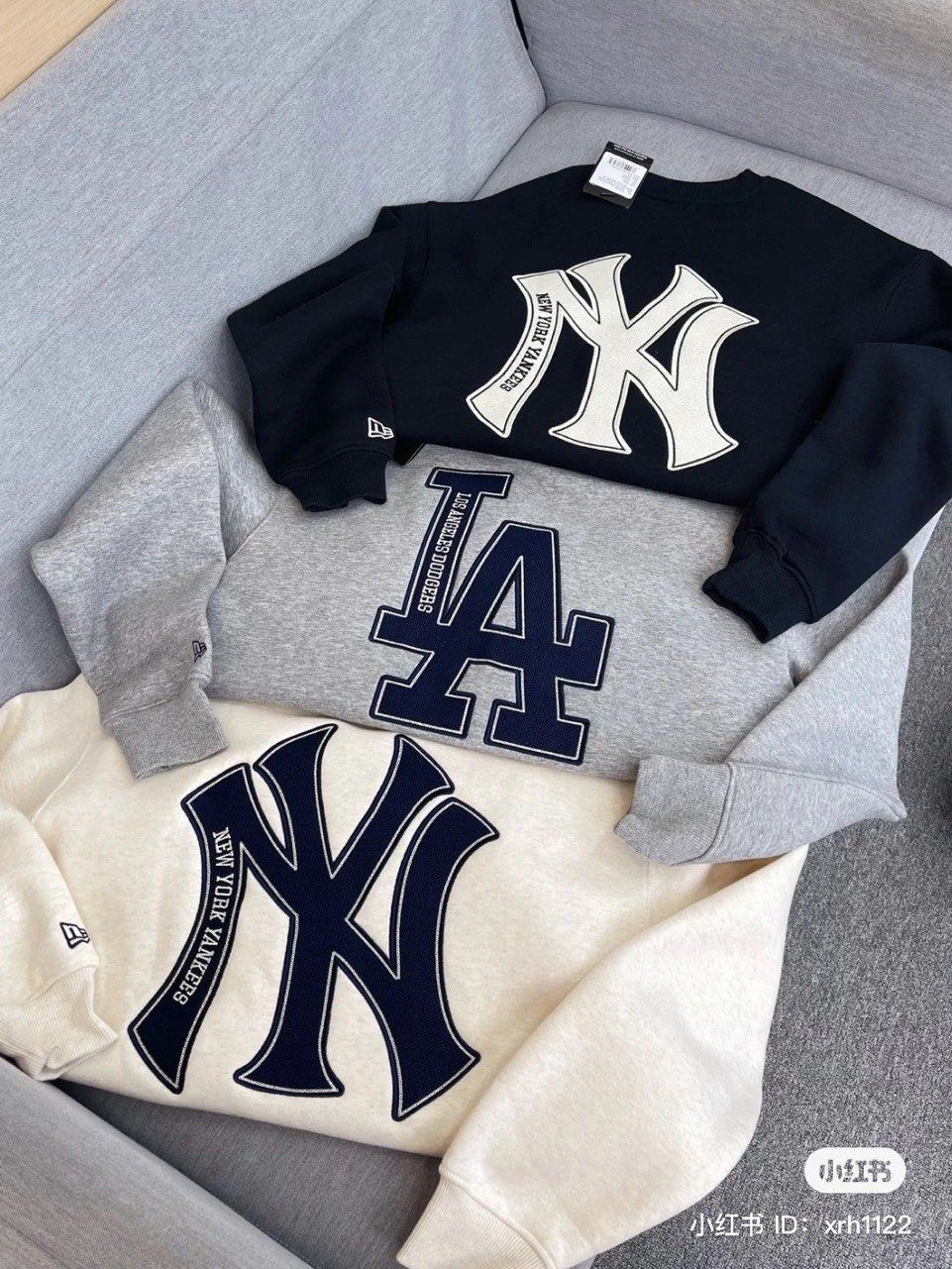 1611 - HÀNG CHÍNH HÃNG - ÁO SWEATER NEW ERA BIG LOGO NY -