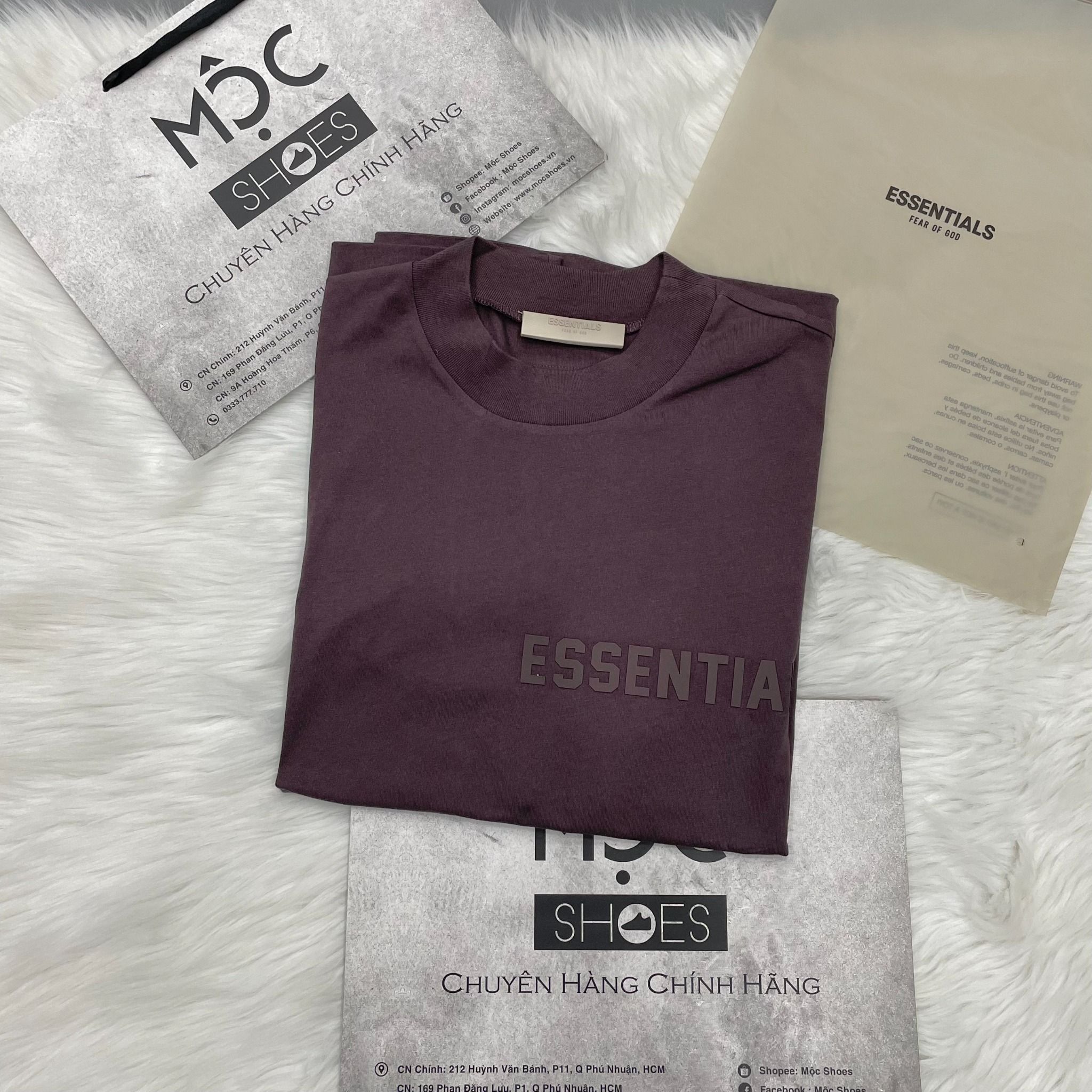 1618 - HÀNG CHÍNH HÃNG - ÁO THUN TEE ESSENTIAL FOG SS23 PLUM TEE- *TÍM* - SEASON 23
