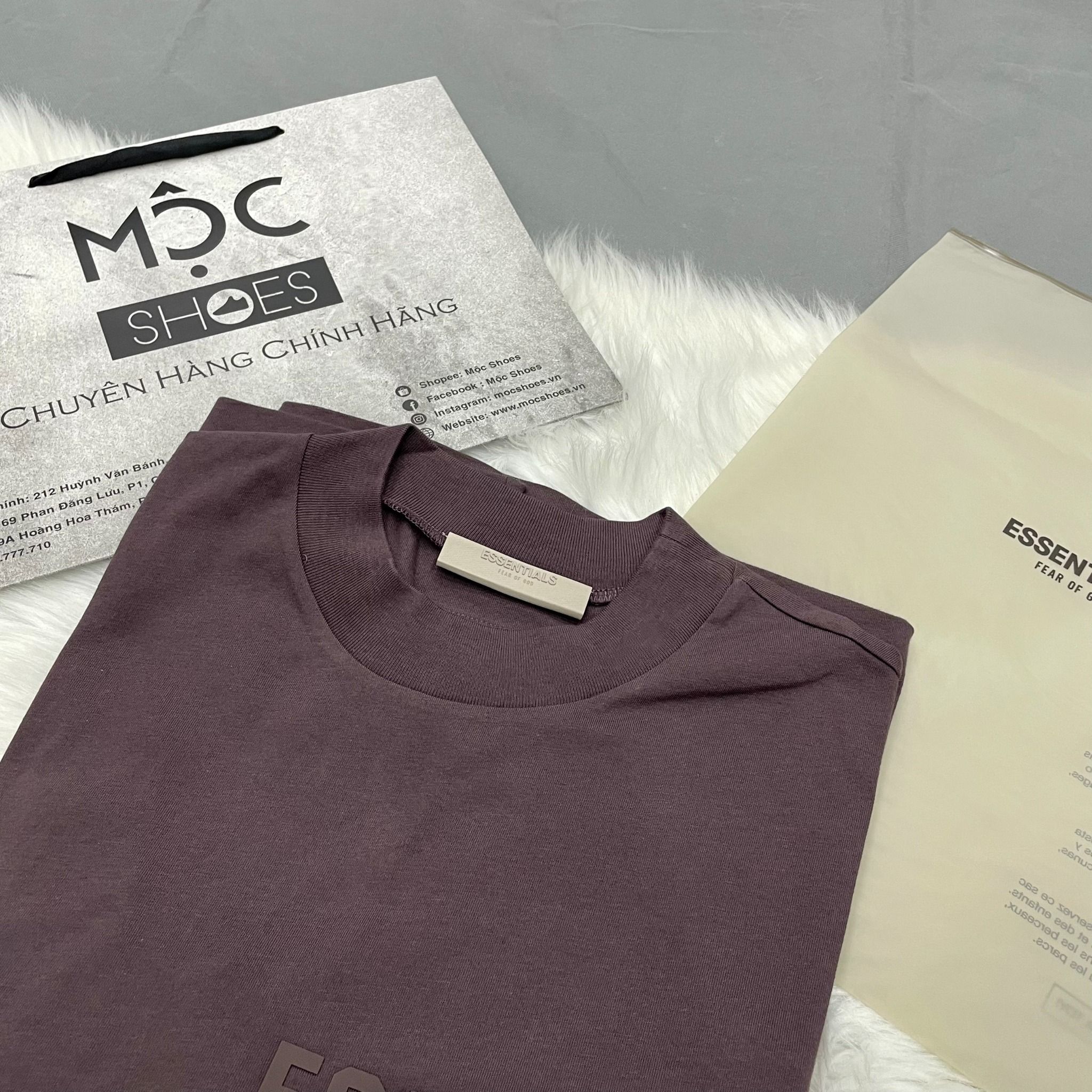 1618 - HÀNG CHÍNH HÃNG - ÁO THUN TEE ESSENTIAL FOG SS23 PLUM TEE- *TÍM* - SEASON 23