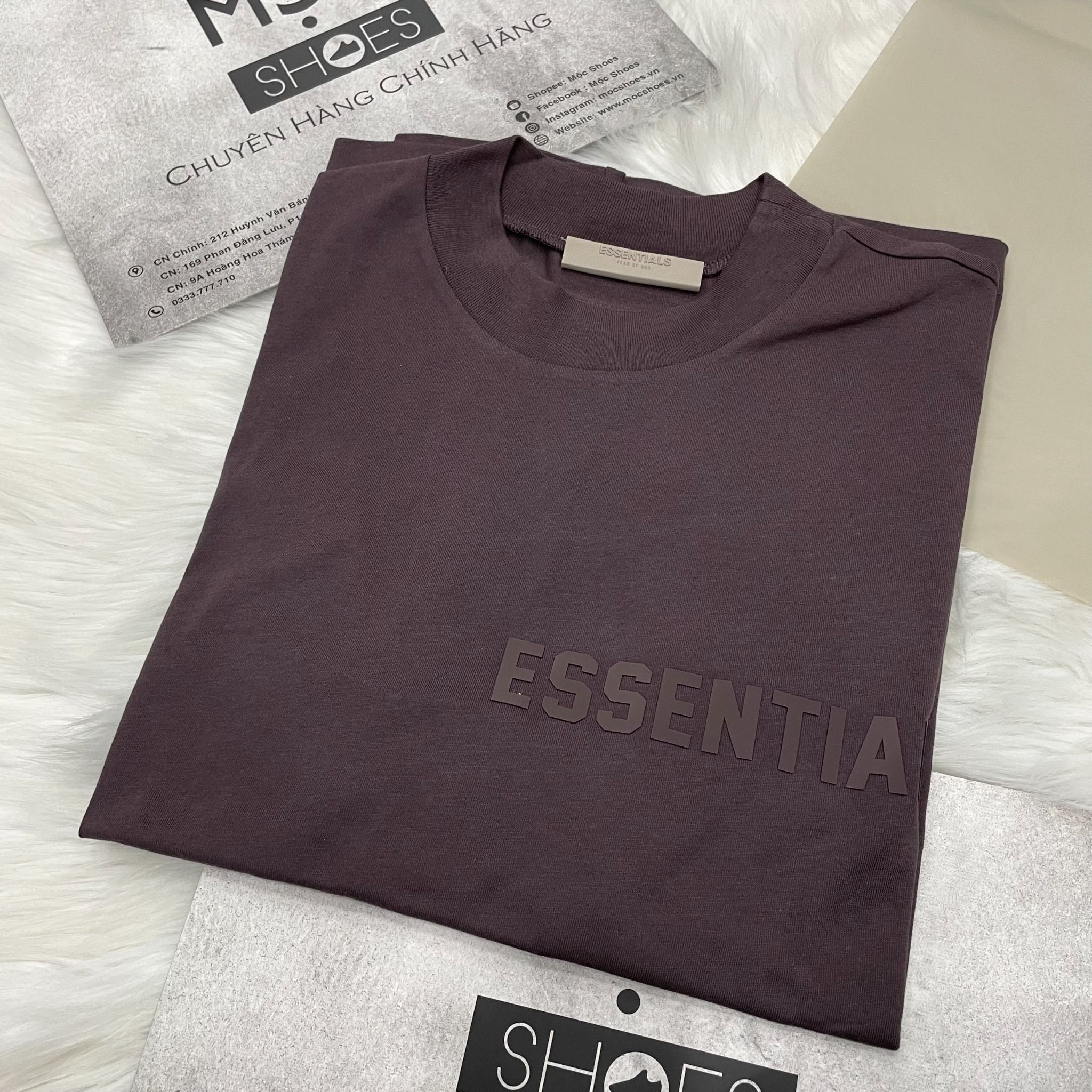 1618 - HÀNG CHÍNH HÃNG - ÁO THUN TEE ESSENTIAL FOG SS23 PLUM TEE- *TÍM* - SEASON 23