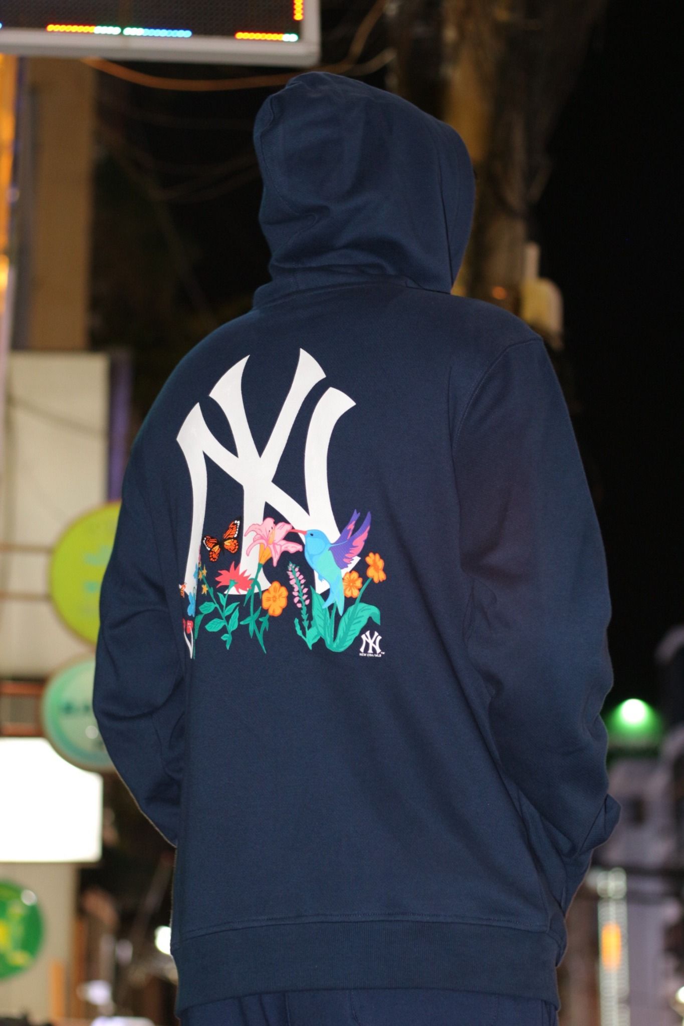 1626 - HÀNG CHÍNH HÃNG - ÁO HOODIE NEW ERA - NY CHIM SẺ - NAVY - CODE: