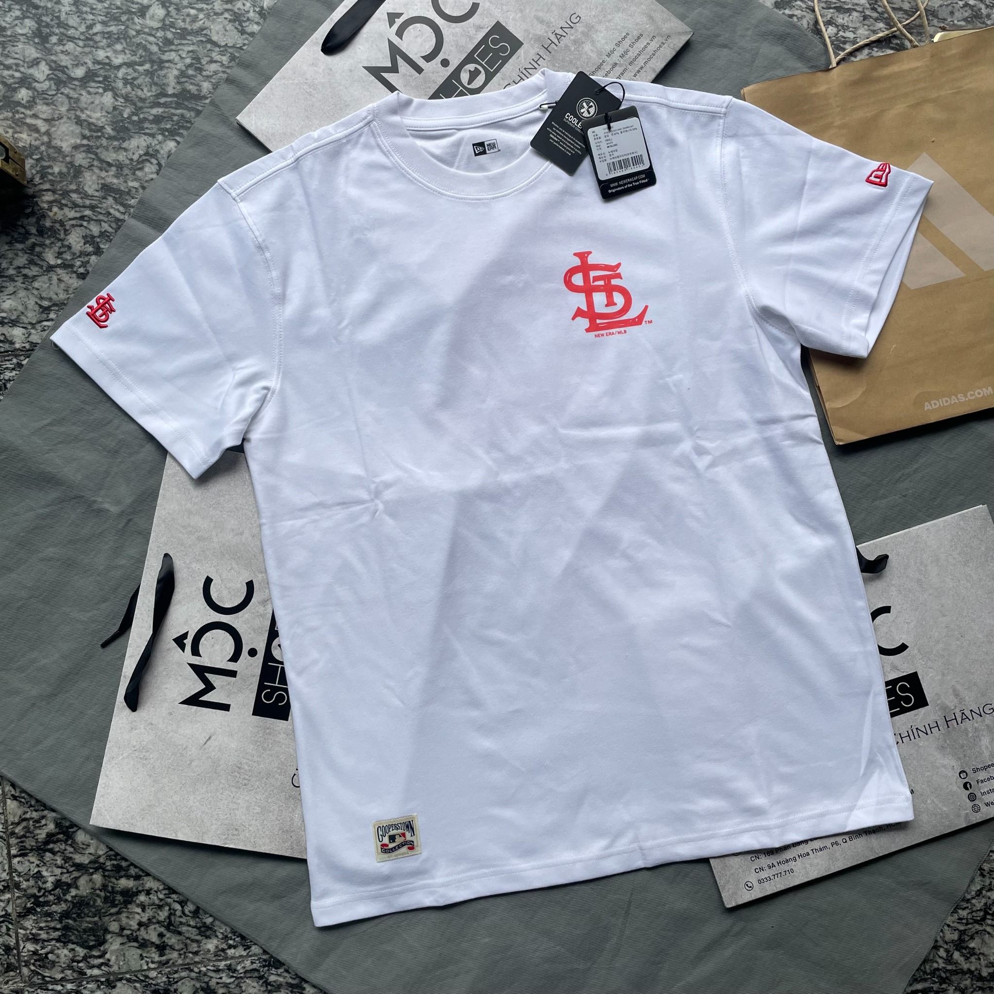 1632 - HÀNG CHÍNH HÃNG - ÁO THUN NEW ERA - ST.LOUIS - TRẮNG - CODE: 13702560