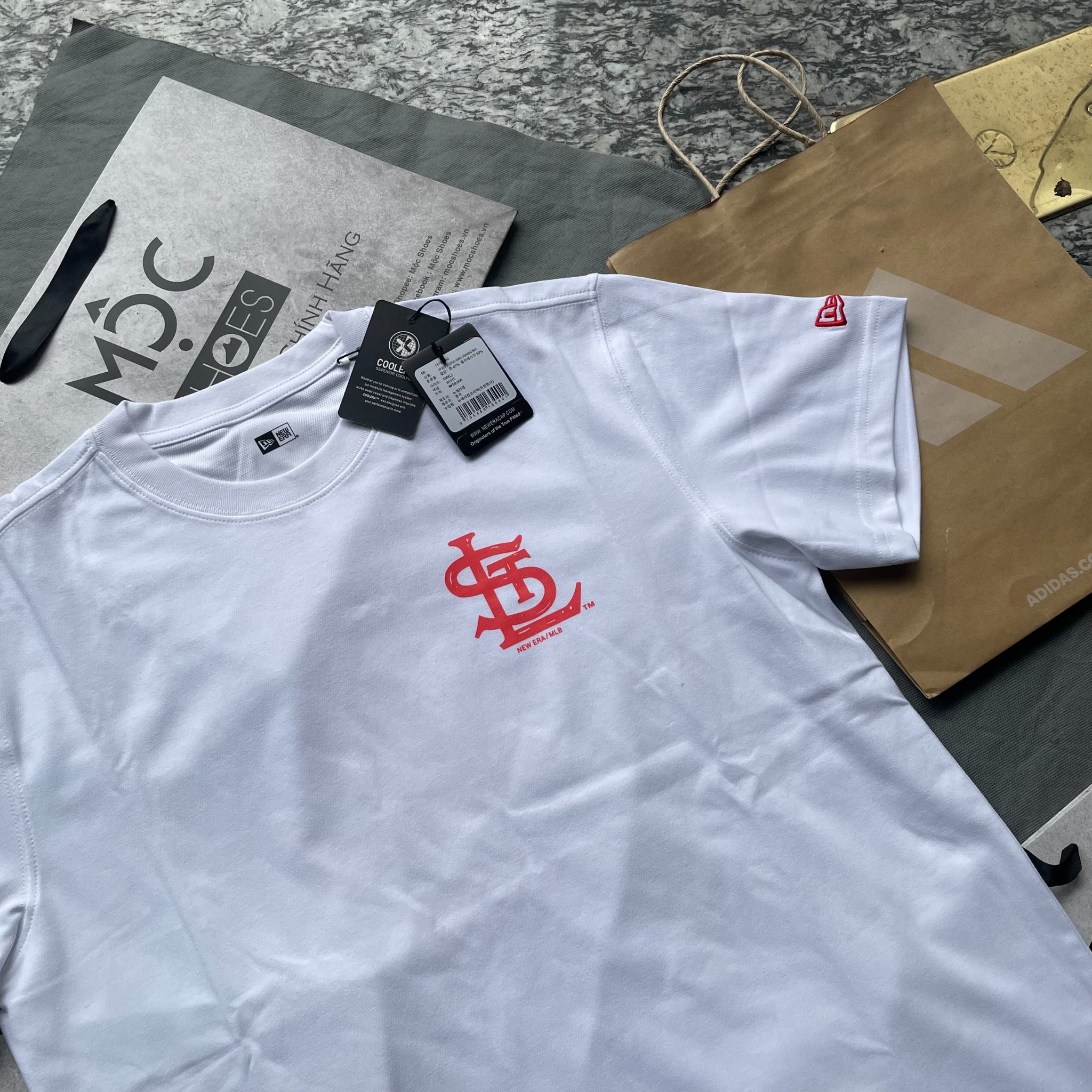 1632 - HÀNG CHÍNH HÃNG - ÁO THUN NEW ERA - ST.LOUIS - TRẮNG - CODE: 13702560