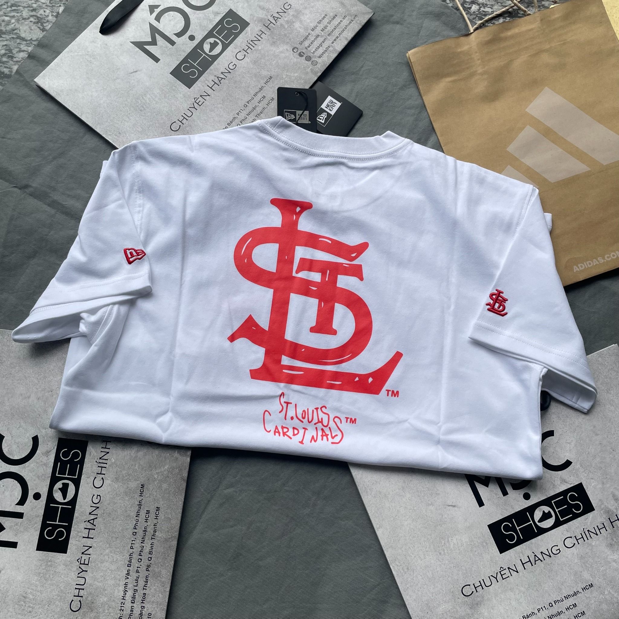 1632 - HÀNG CHÍNH HÃNG - ÁO THUN NEW ERA - ST.LOUIS - TRẮNG - CODE: 13702560