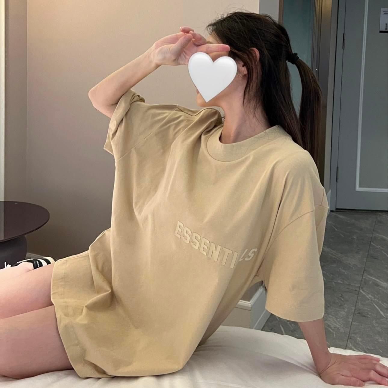 1665 - HÀNG CHÍNH HÃNG - ÁO THUN TEE ESSENTIAL FOG SS23 SAND TEE - *BE CÁT* - SEASON 23