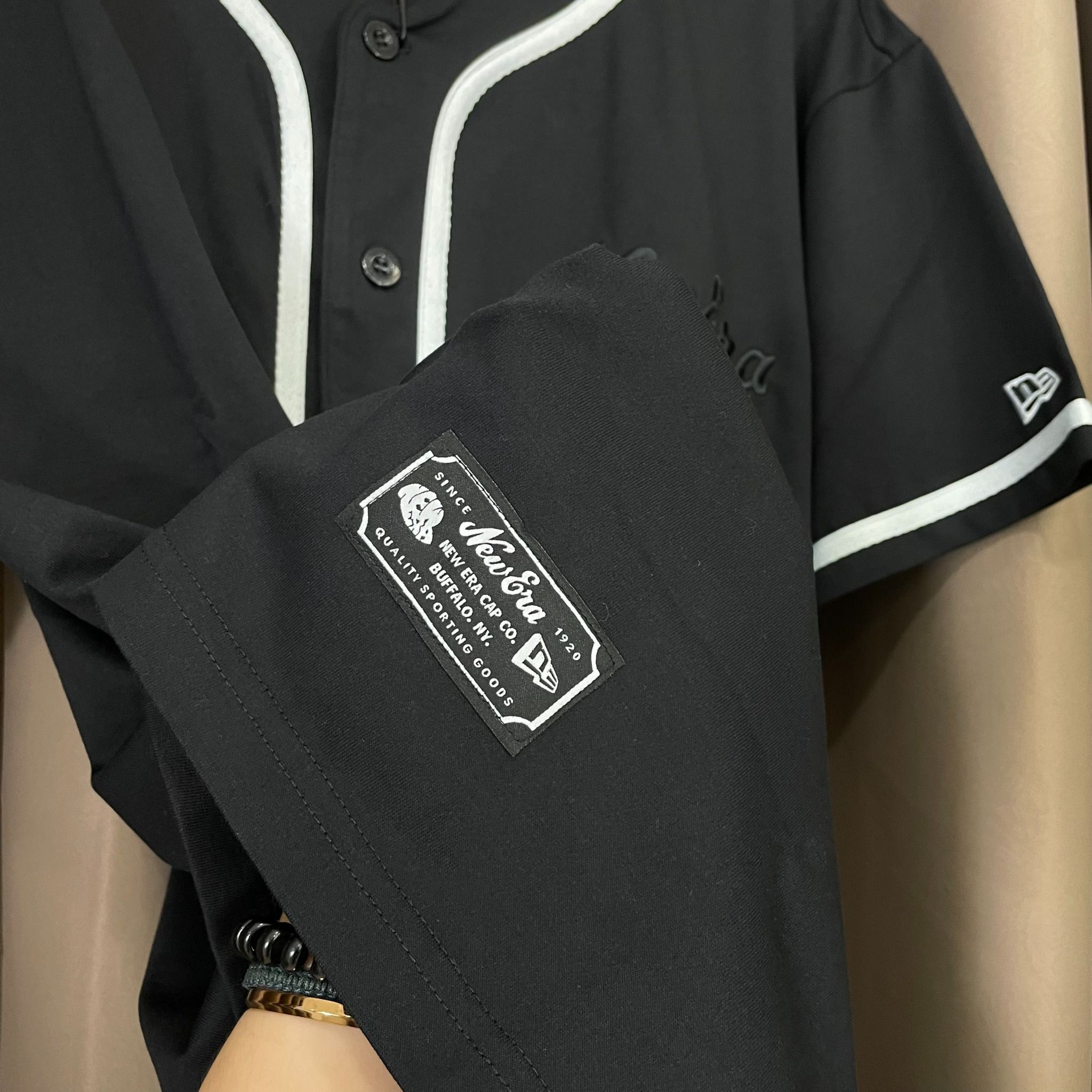 1465 - HÀNG CHÍNH HÃNG - ÁO NEW ERA ICONS BLACK JERSEY - ĐEN - CODE: 13334764