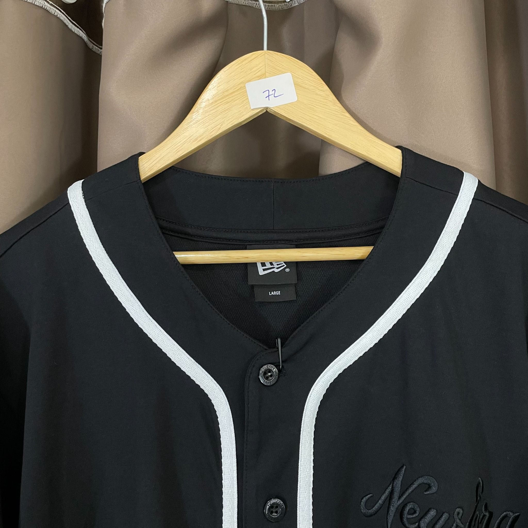 1465 - HÀNG CHÍNH HÃNG - ÁO NEW ERA ICONS BLACK JERSEY - ĐEN - CODE: 13334764