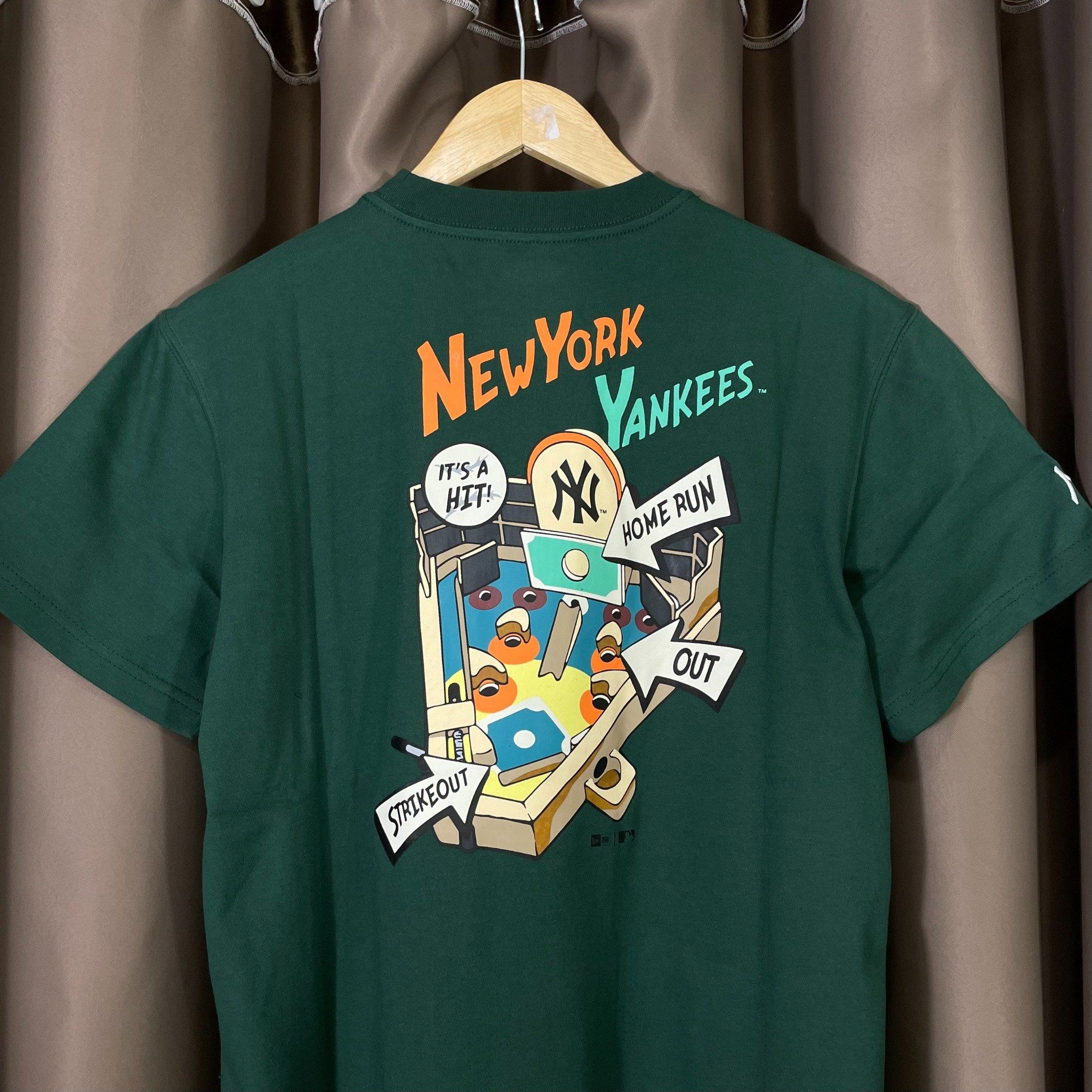 1634 - HÀNG CHÍNH HÃNG - ÁO THUN NEW ERA - NEW YORK YANKEES STRIKE OUTS / NY BOXING - GREEN - CODE: 13789168
