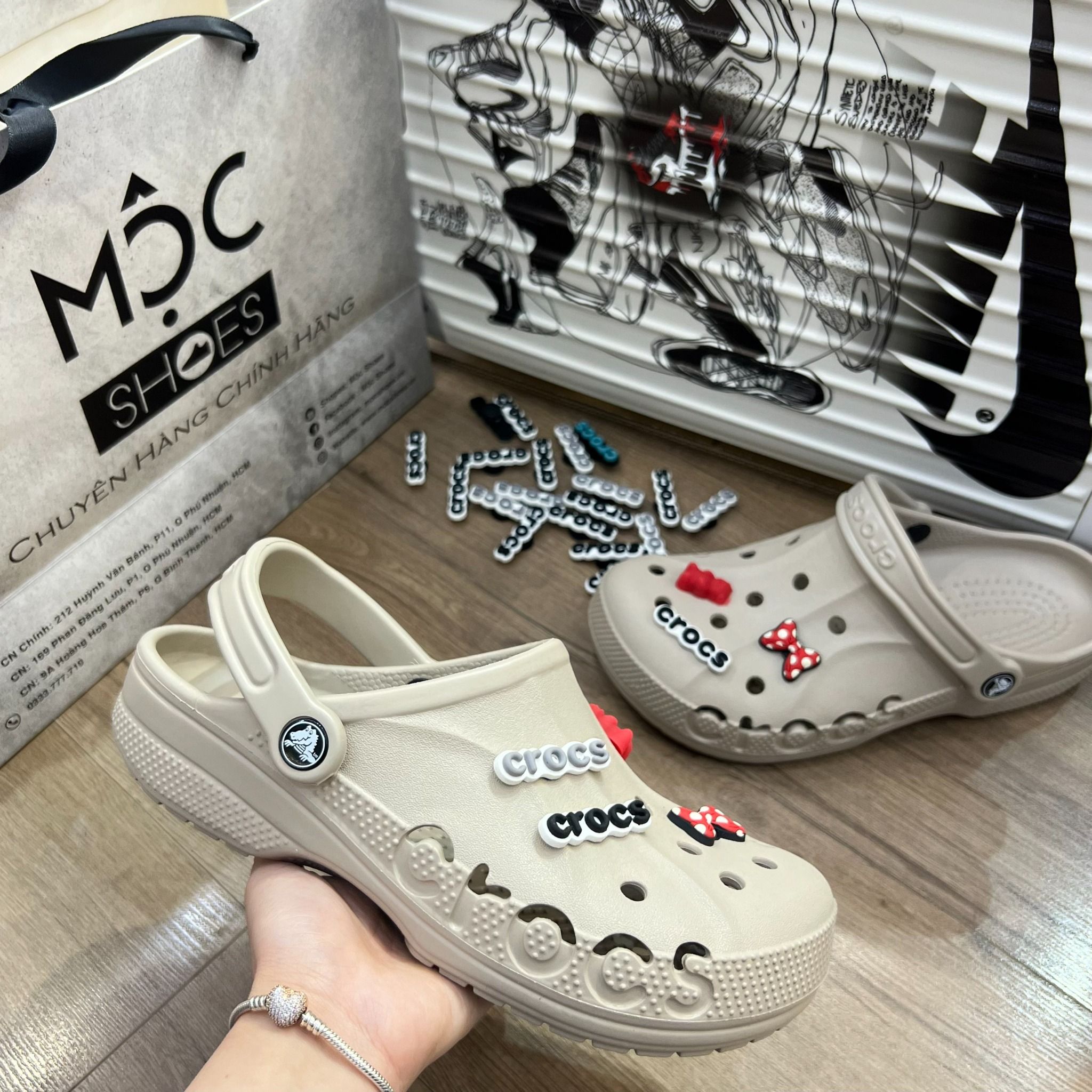 1640 - HÀNG CHÍNH HÃNG - GIÀY CLOG UNISEX CROCS BAYA - MÀU PURE