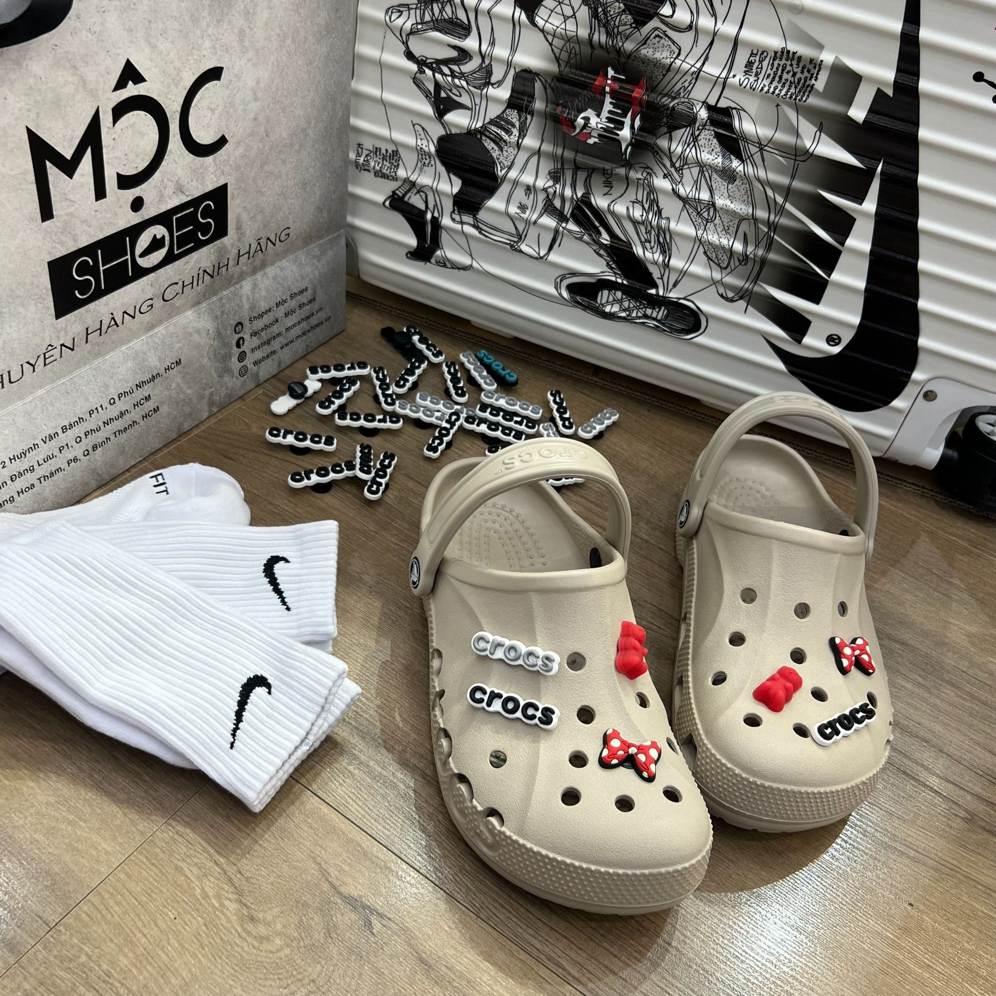 1640 - HÀNG CHÍNH HÃNG - GIÀY CLOG UNISEX CROCS BAYA - MÀU PURE