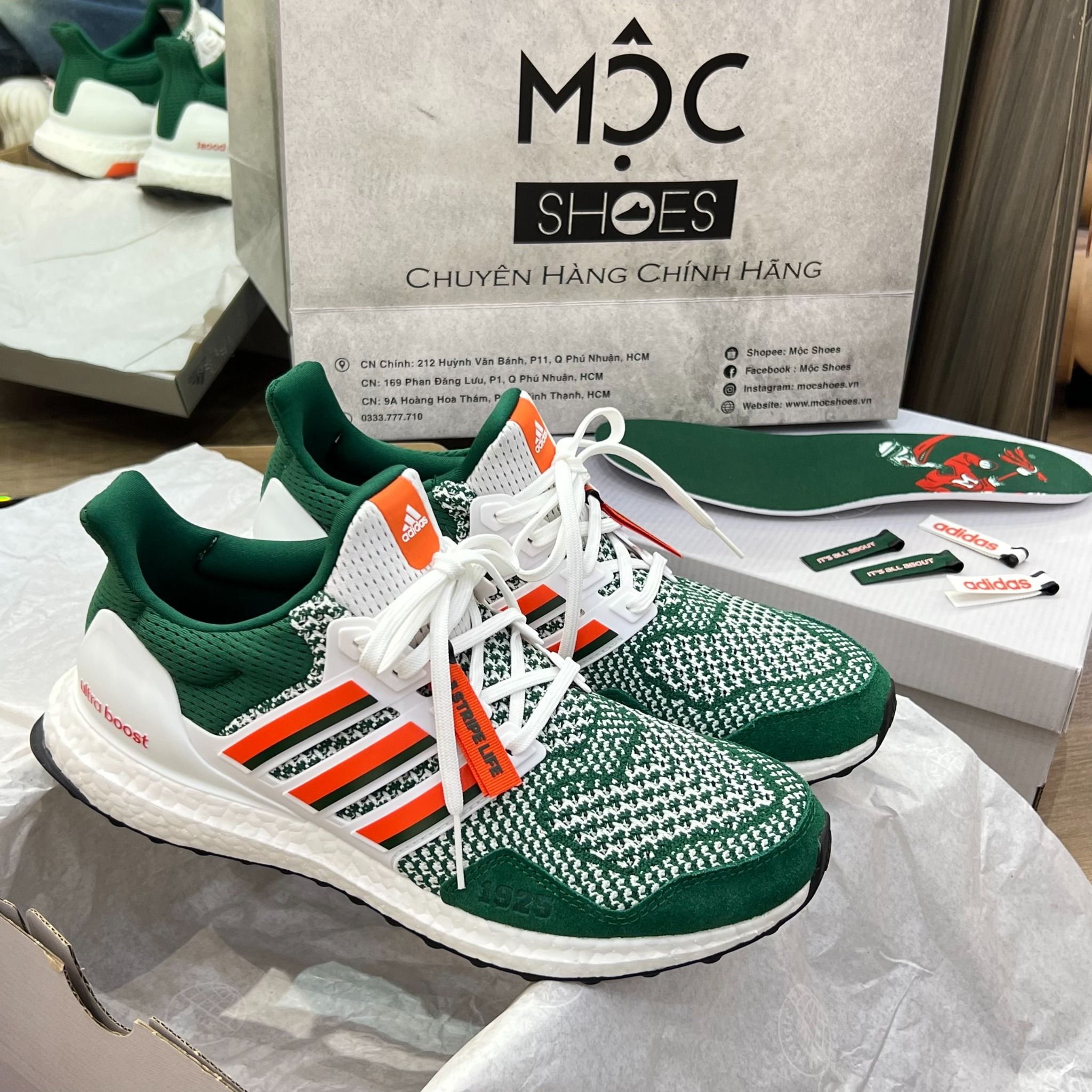 1650 - HÀNG CHÍNH HÃNG - Giày Adidas Ultraboost 1.0 Miami - Màu Xanh Green - Code : HQ5884