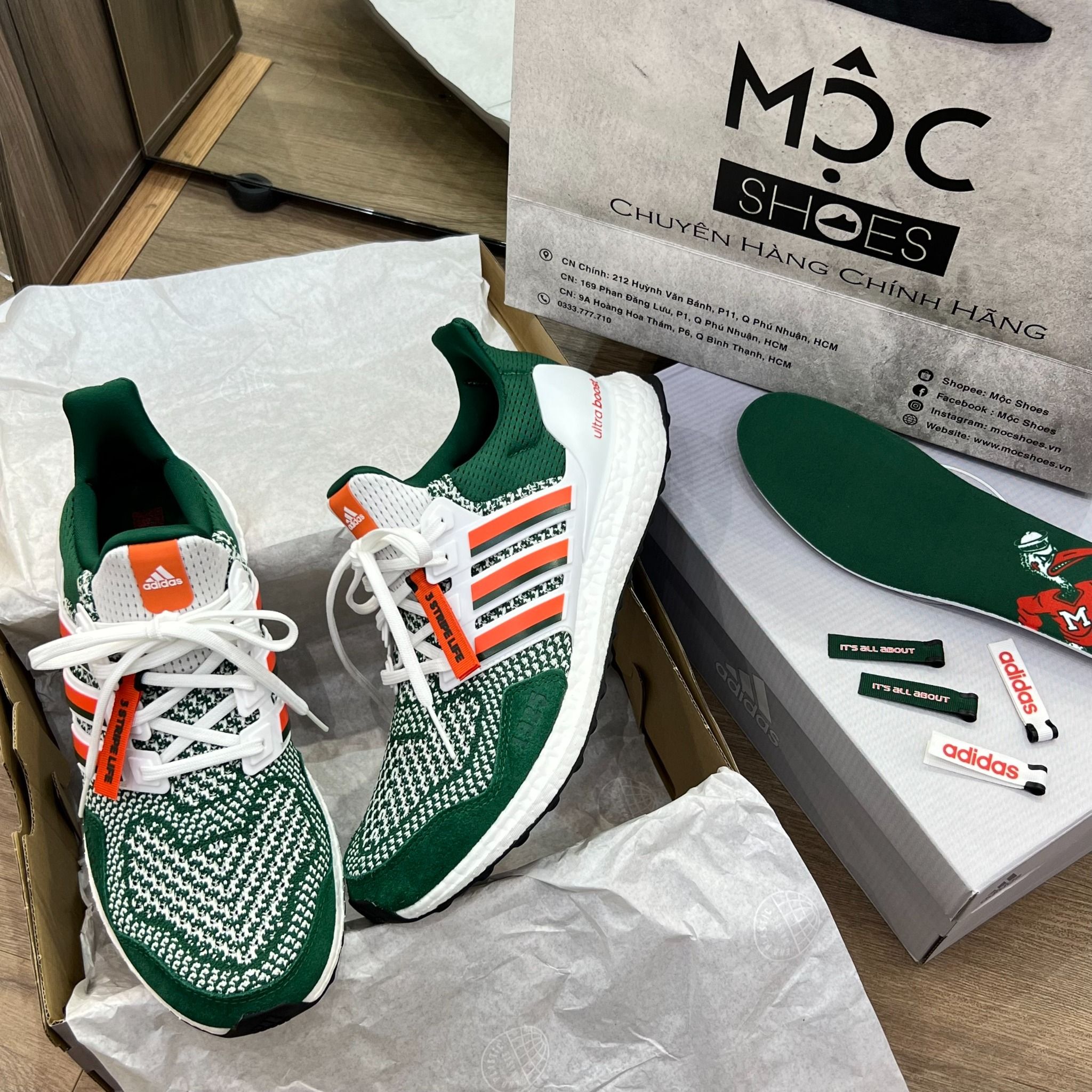 1650 - HÀNG CHÍNH HÃNG - Giày Adidas Ultraboost 1.0 Miami - Màu Xanh Green - Code : HQ5884