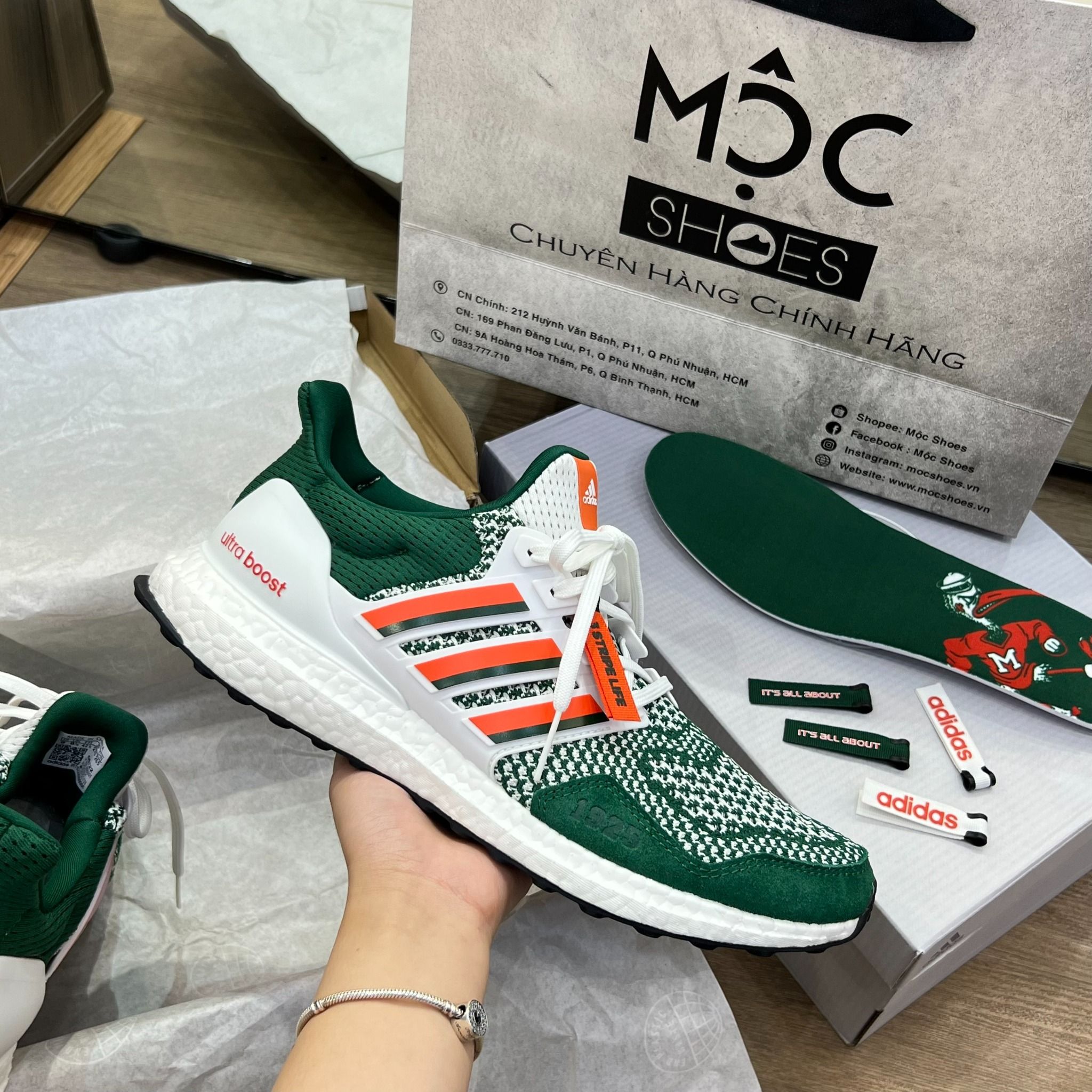 1650 - HÀNG CHÍNH HÃNG - Giày Adidas Ultraboost 1.0 Miami - Màu Xanh Green - Code : HQ5884