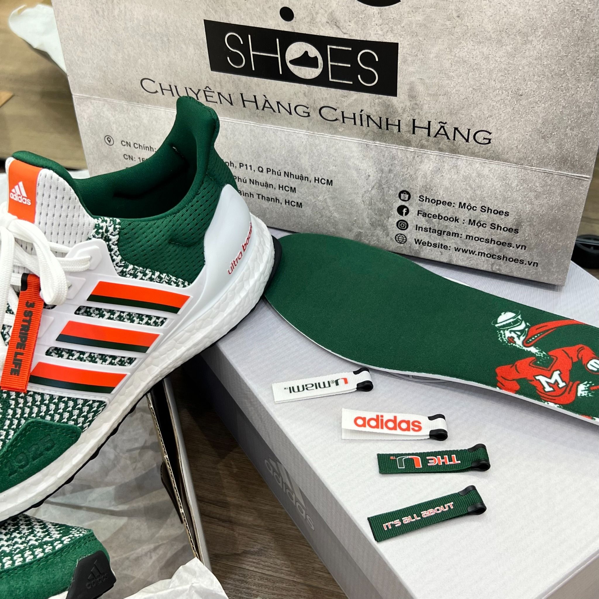 1650 - HÀNG CHÍNH HÃNG - Giày Adidas Ultraboost 1.0 Miami - Màu Xanh Green - Code : HQ5884