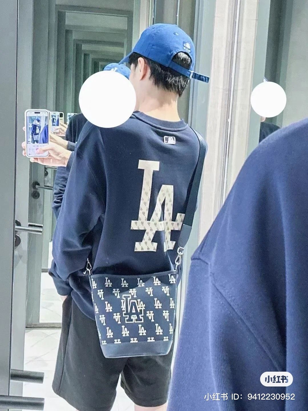 1660 - HÀNG CHÍNH HÃNG - ÁO SWEATER MLB MONOGRAM BIG LUX NY YANKEES - NAVY - CODE: 3AMTM0234-07NYD