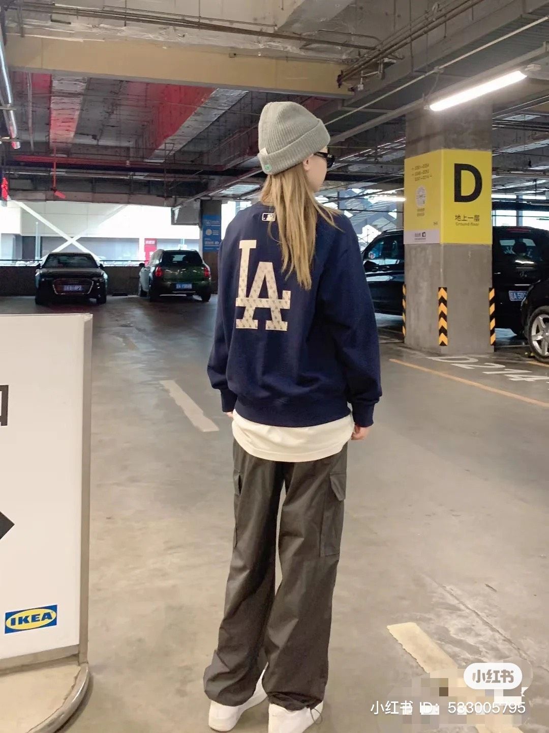 1660 - HÀNG CHÍNH HÃNG - ÁO SWEATER MLB MONOGRAM BIG LUX NY YANKEES - NAVY - CODE: 3AMTM0234-07NYD