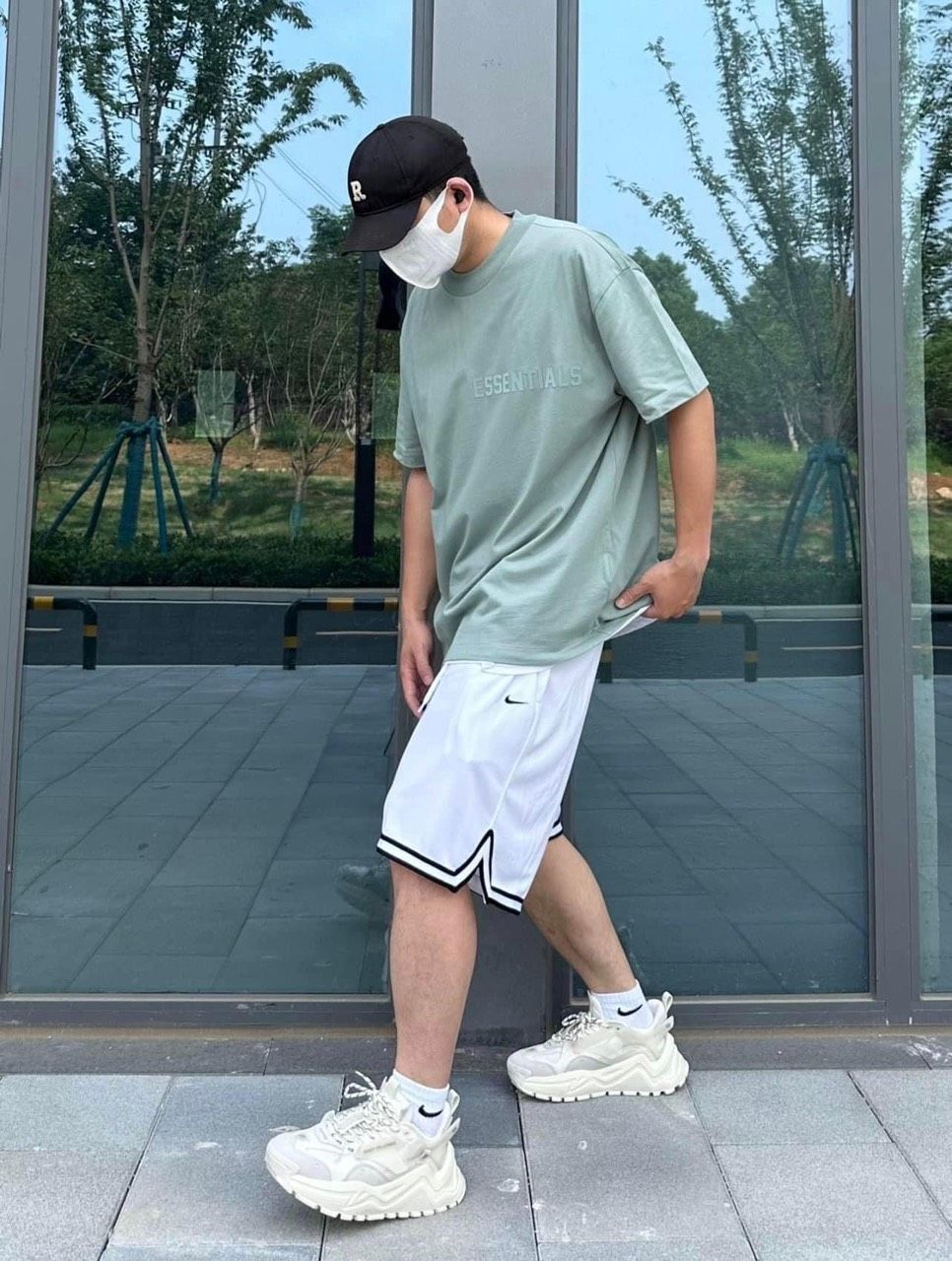1664 - HÀNG CHÍNH HÃNG - ÁO THUN TEE ESSENTIAL FOG SS23 SYCAMORE TEE - *MINT* - SEASON 23