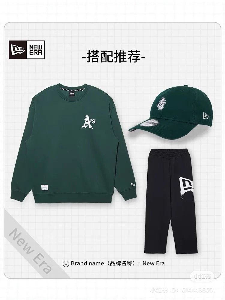 1661 - HÀNG CHÍNH HÃNG - ÁO SWEATER NEW ERA BIG LOGO A'S -