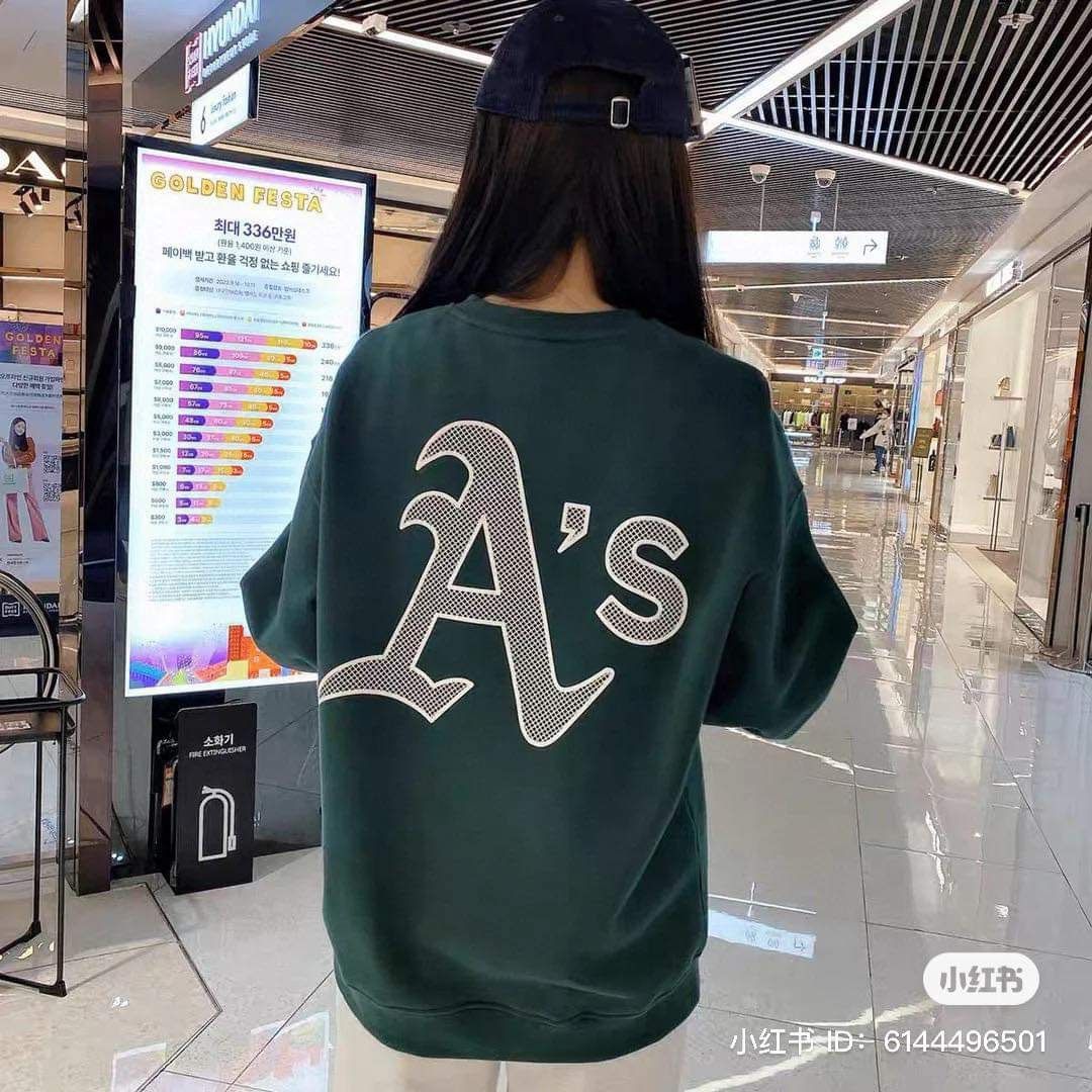 1661 - HÀNG CHÍNH HÃNG - ÁO SWEATER NEW ERA BIG LOGO A'S -