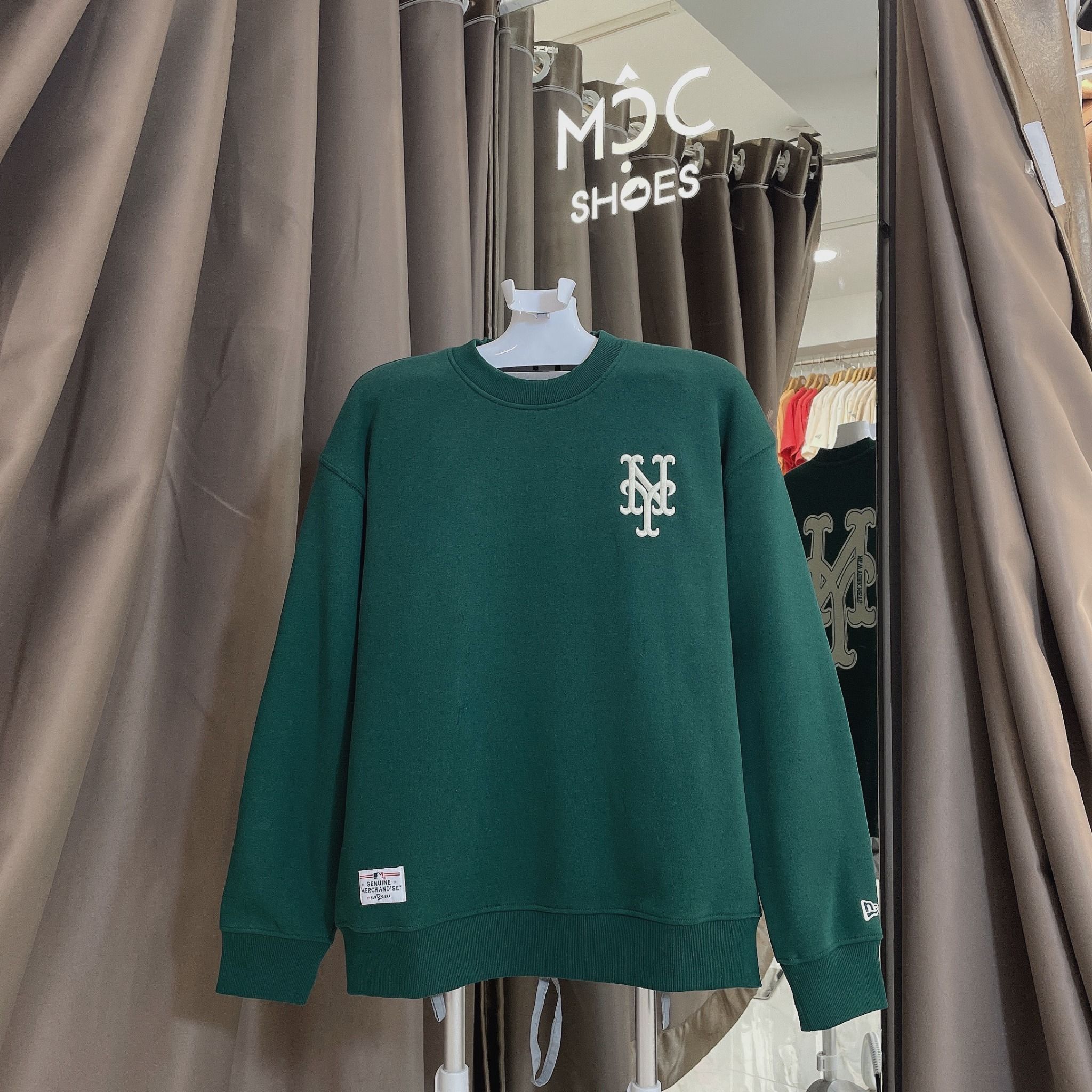 1663 - HÀNG CHÍNH HÃNG - ÁO SWEATER NEW ERA BIG LOGO NY METS -