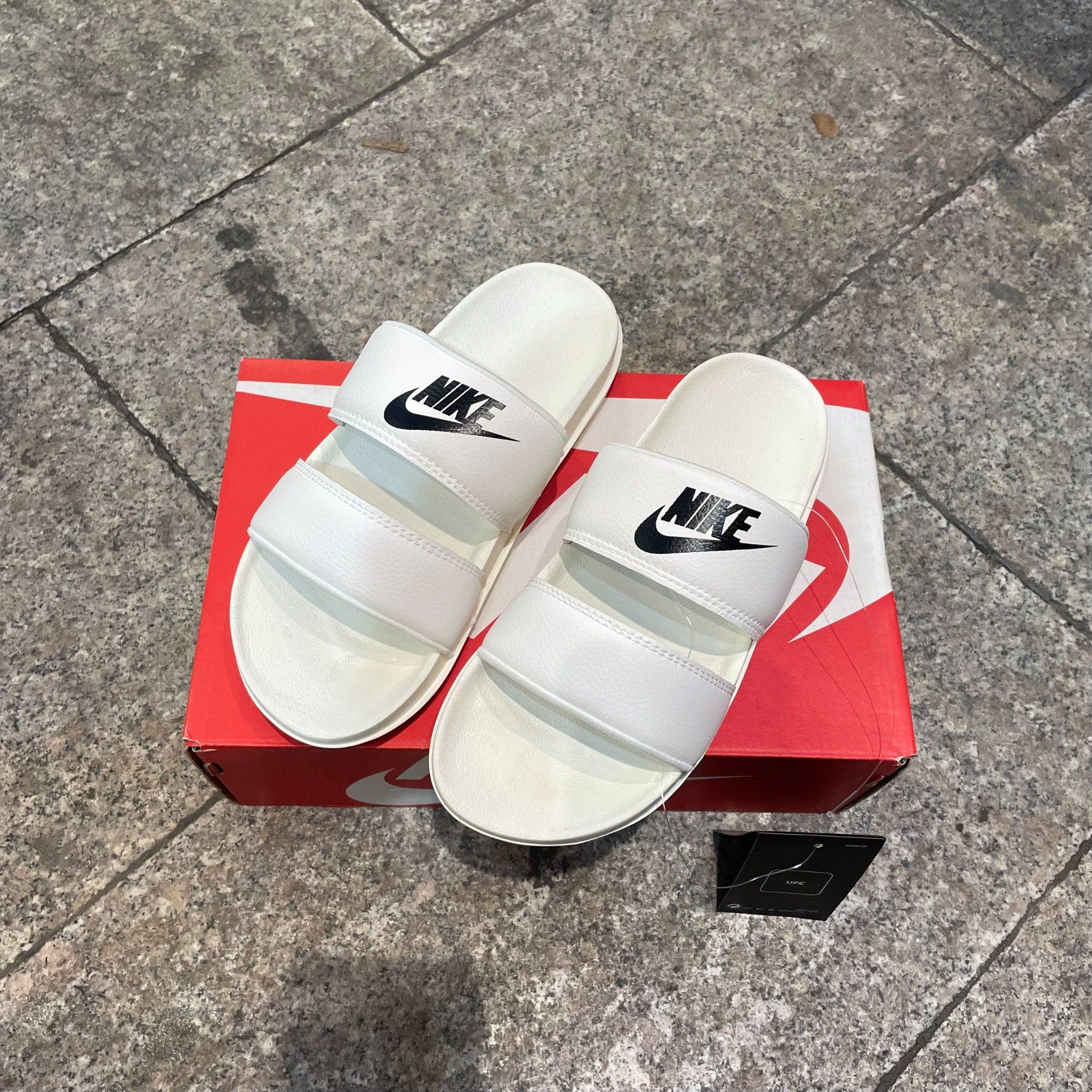 1684 - HÀNG CHÍNH HÃNG - DÉP NIKE OFFCOURT DUO - HAI QUAI - TRẮNG - CODE: DC0496-101