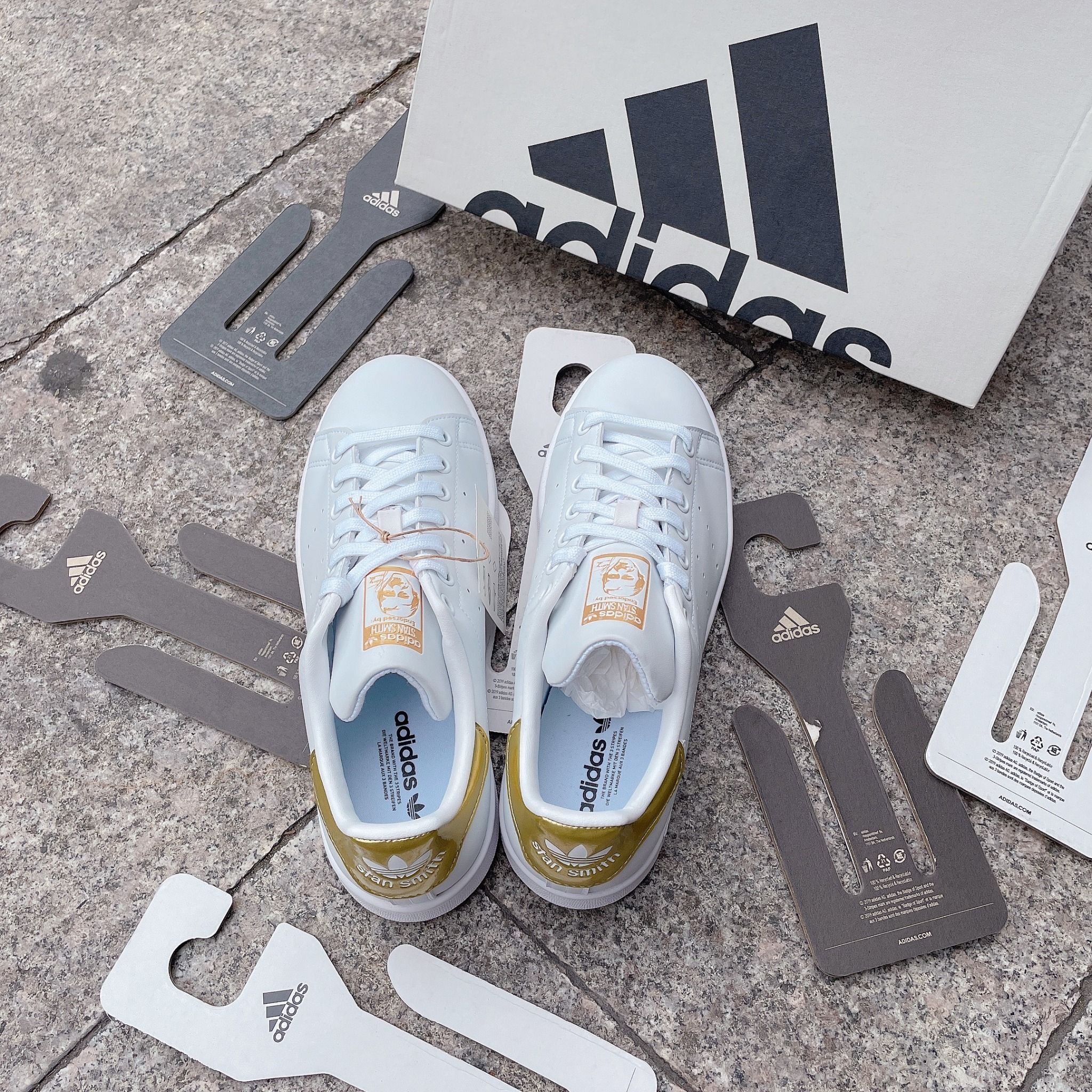1678 - HÀNG CHÍNH HÃNG - GIÀY ADIDAS STANSMITH - ' White Gold ’ - CODE: G58184