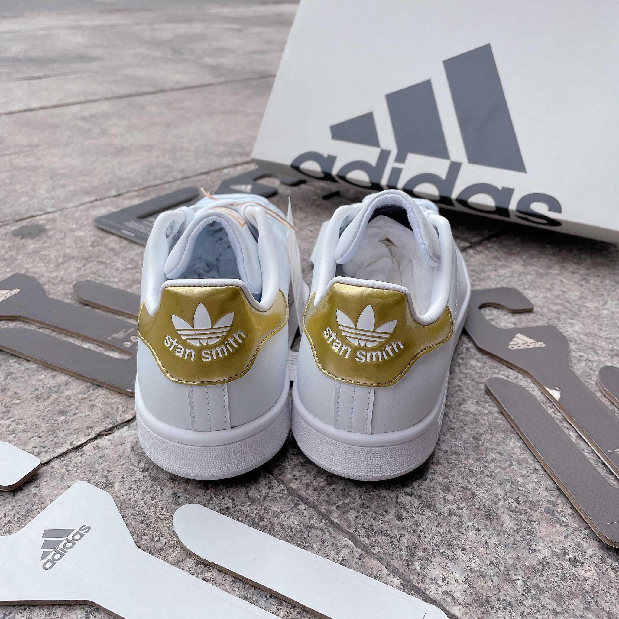 1678 - HÀNG CHÍNH HÃNG - GIÀY ADIDAS STANSMITH - ' White Gold ’ - CODE: G58184