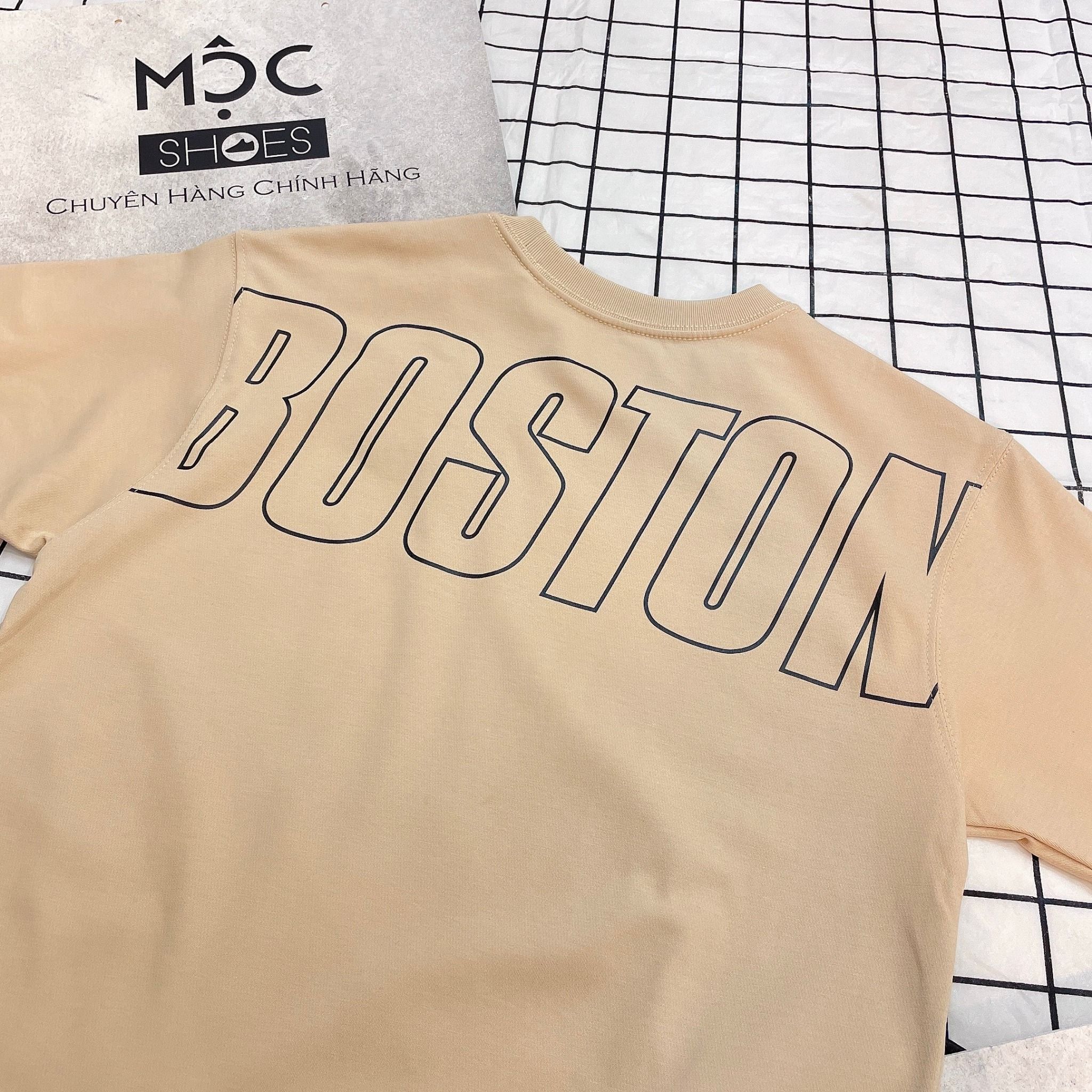1704 - HÀNG CHÍNH HÃNG - ÁO THUN NEW ERA - BOSTON CHẠY NGANG - BROWN/NÂU - CODE: 12354973