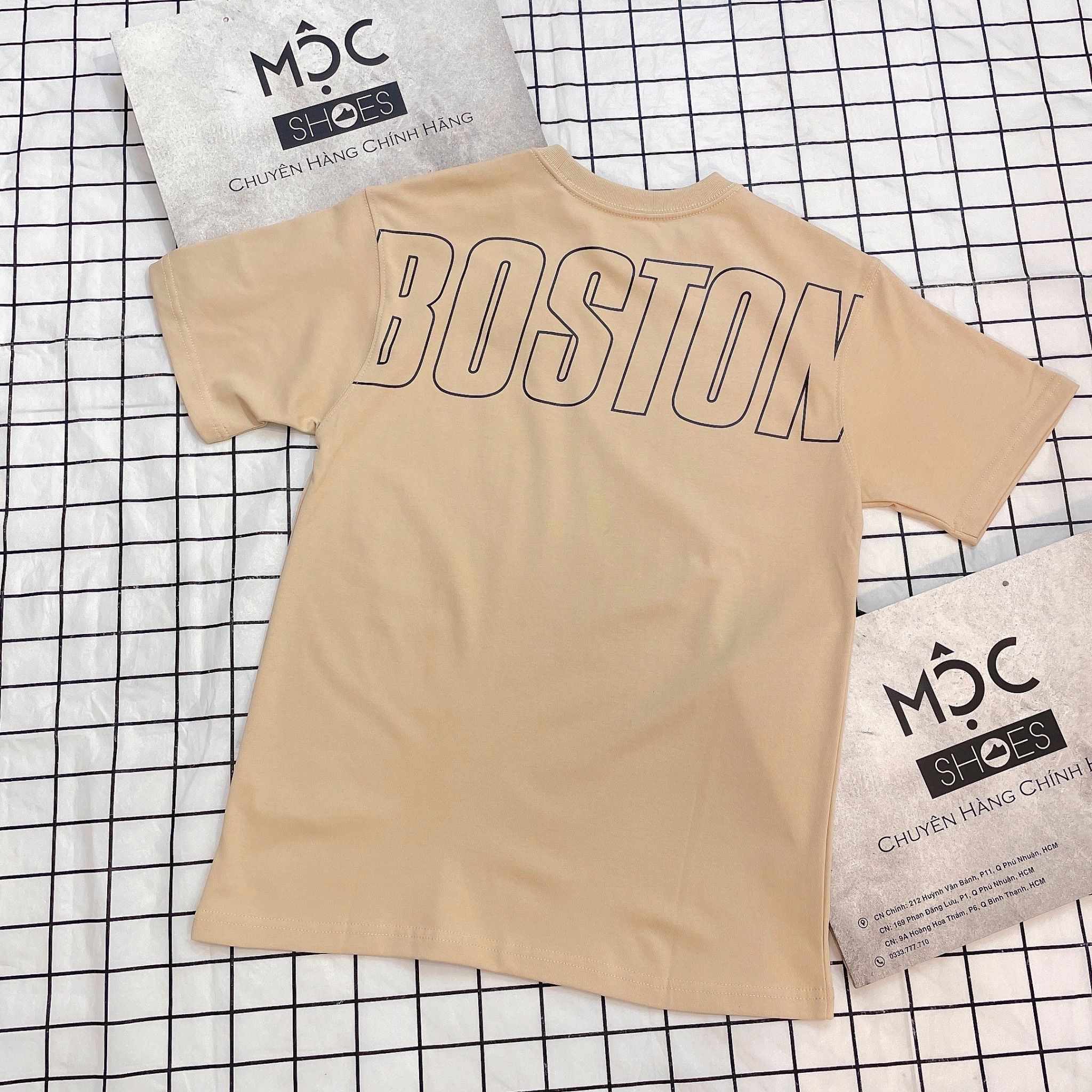 1704 - HÀNG CHÍNH HÃNG - ÁO THUN NEW ERA - BOSTON CHẠY NGANG - BROWN/NÂU - CODE: 12354973