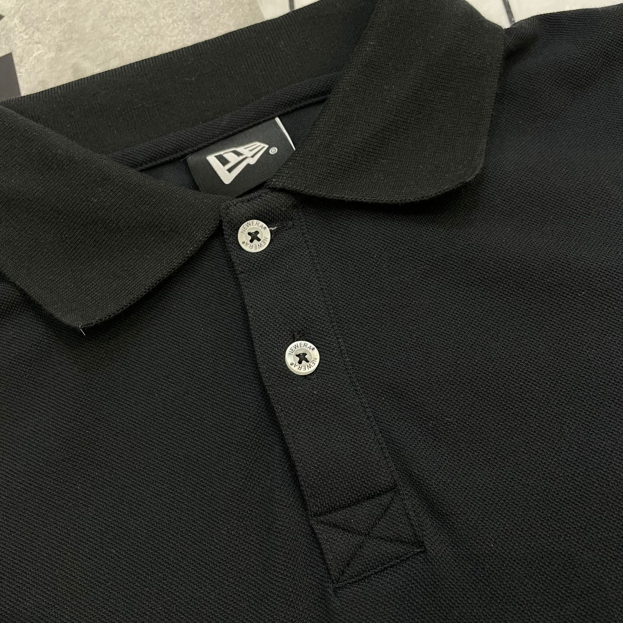 1695 - HÀNG CHÍNH HÃNG - ÁO THUN POLO NEW ERA - NY THÊU BLACK - CODE: 12848783