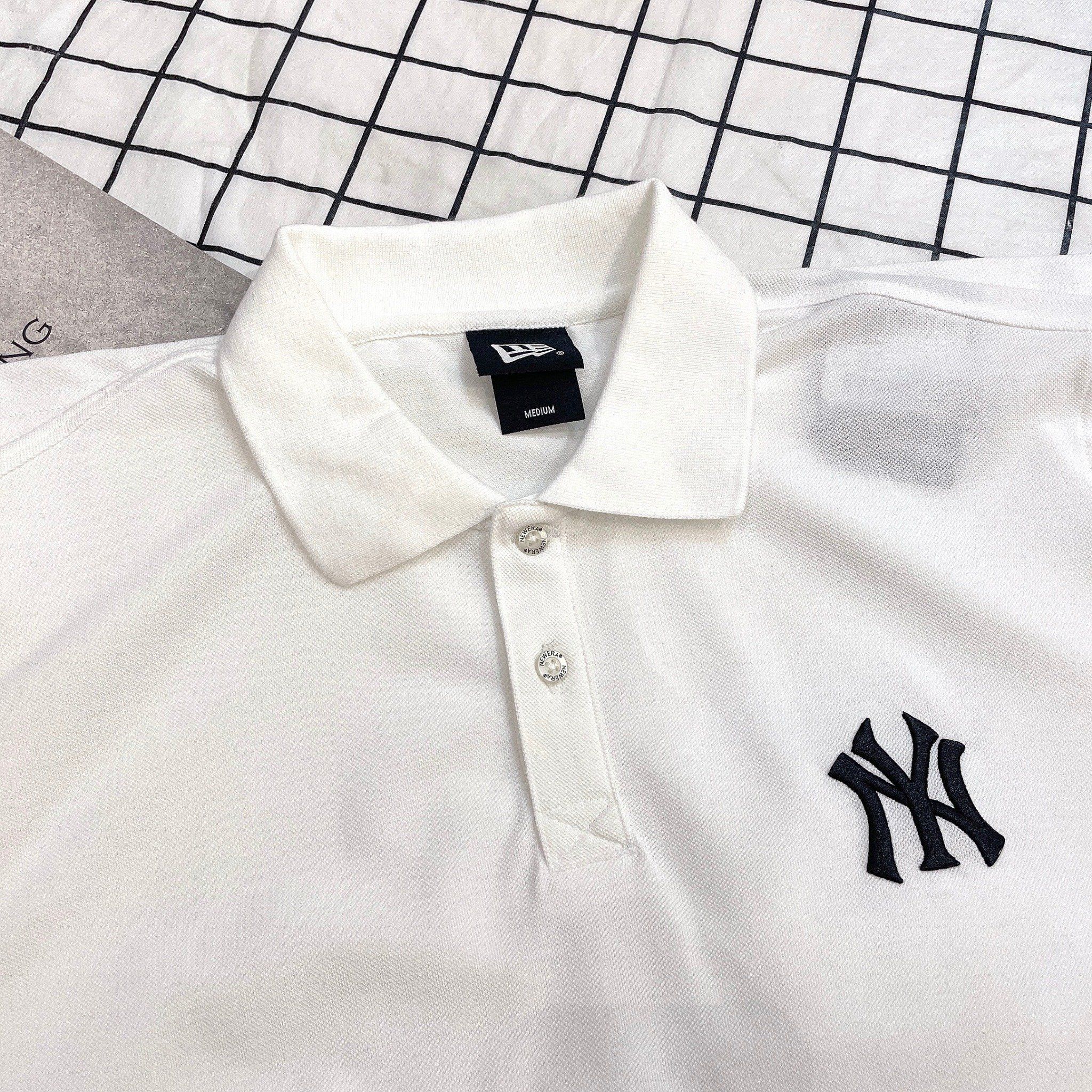  1705 - HÀNG CHÍNH HÃNG - ÁO THUN POLO NEW ERA  - NY THÊU TRẮNG - CODE: 12848781 